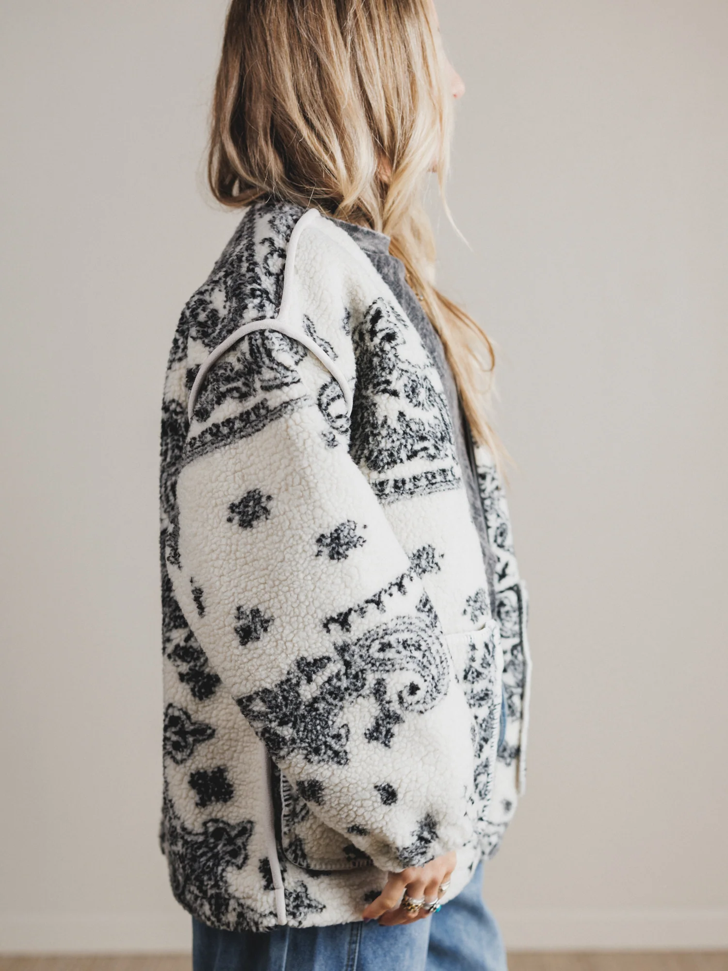 Paisley Soul Jacket - Ivory Multi - Image 5