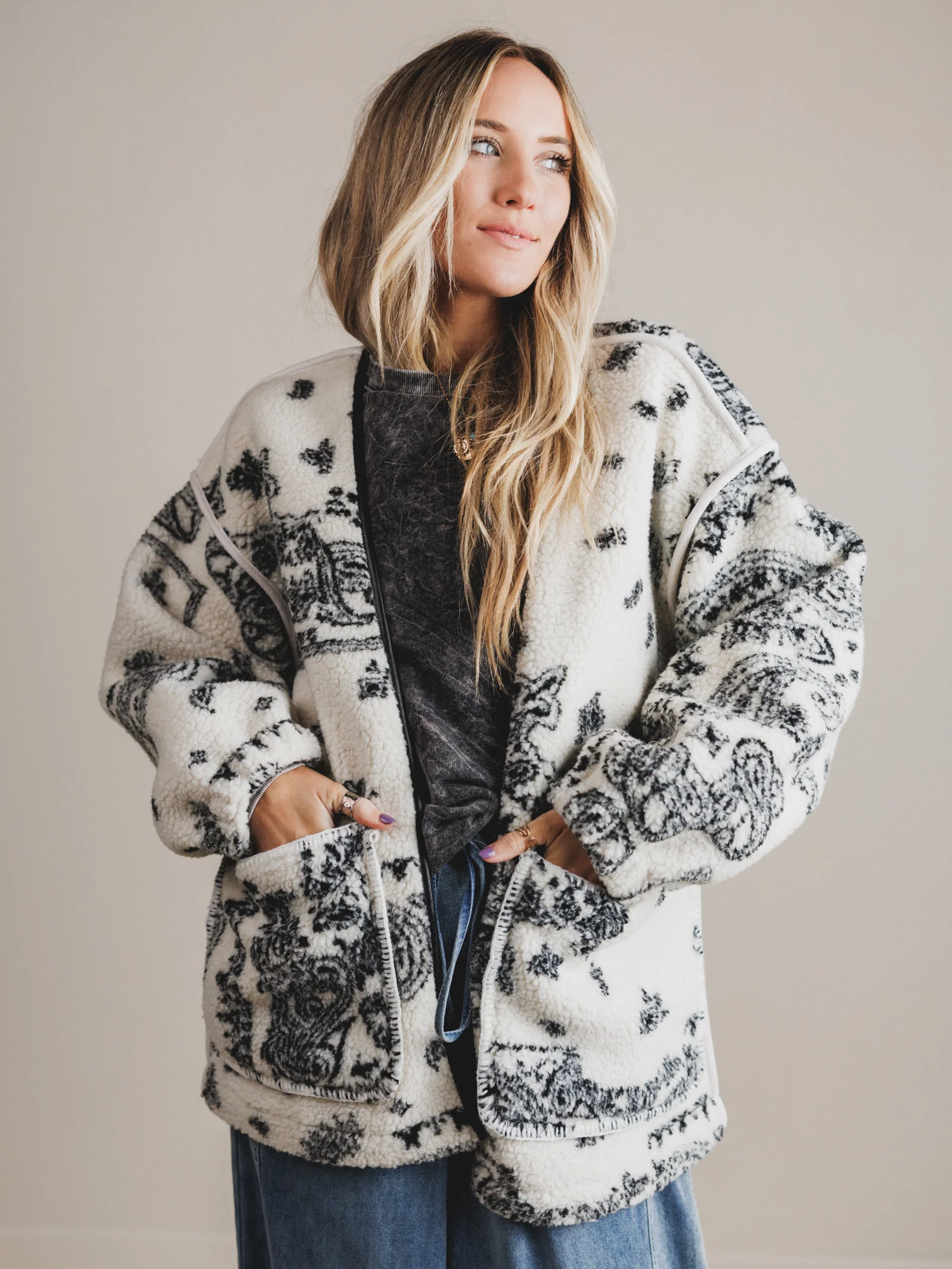 Paisley Soul Jacket - Ivory Multi - Image 6
