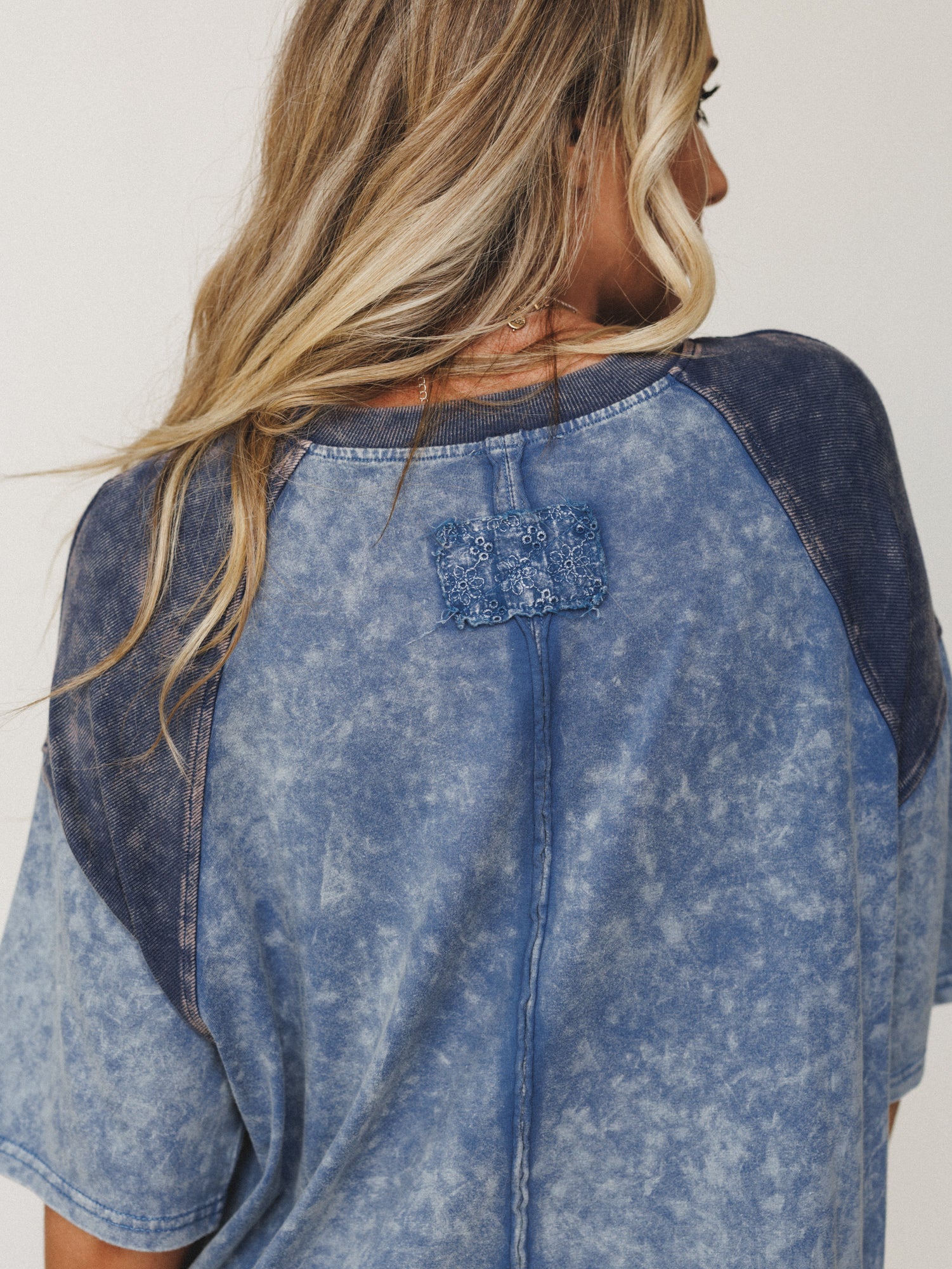 Peace and Dreams Tee - Denim - Image 6