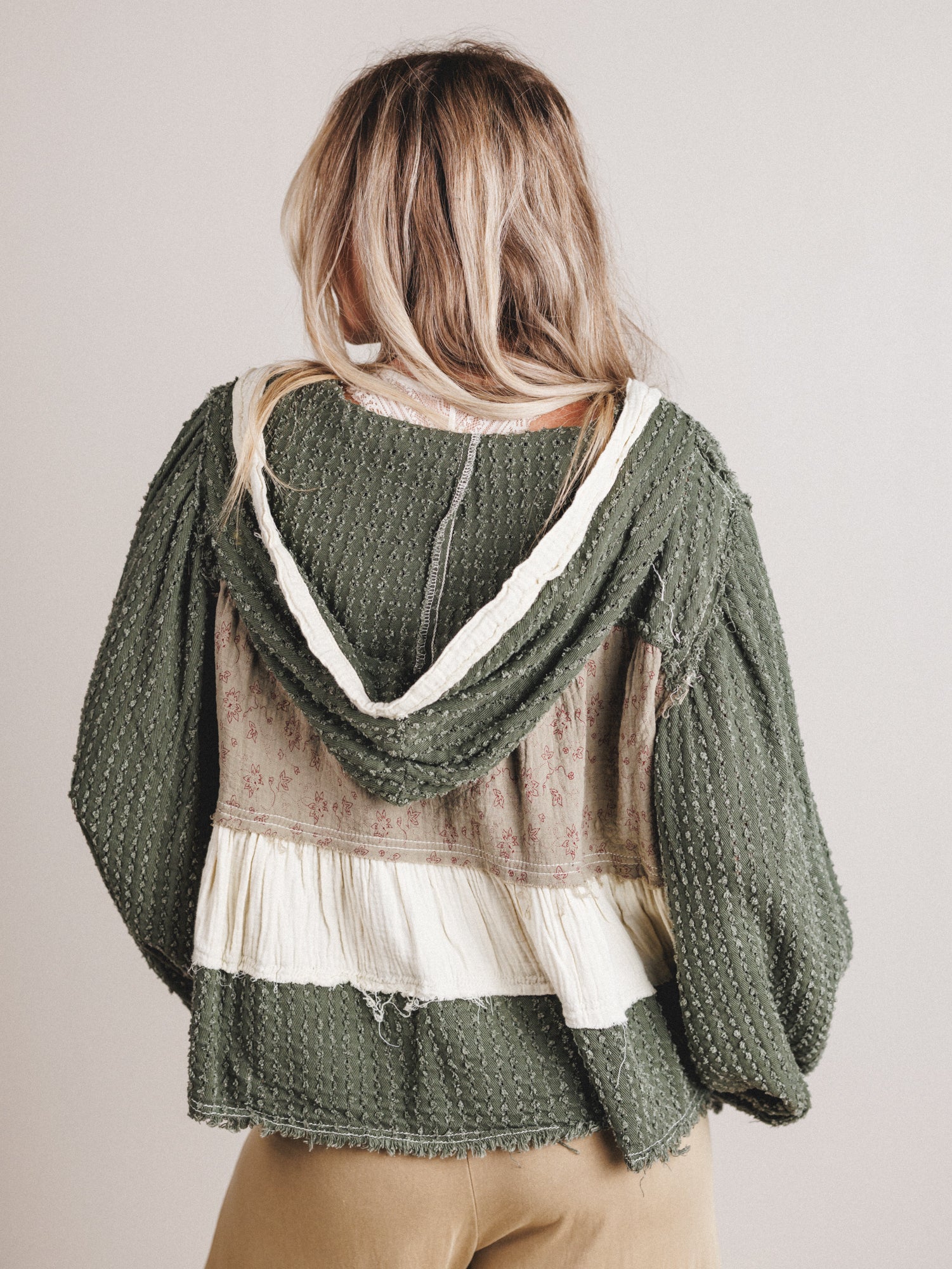 Peace Beam Top - Olive - Image 5