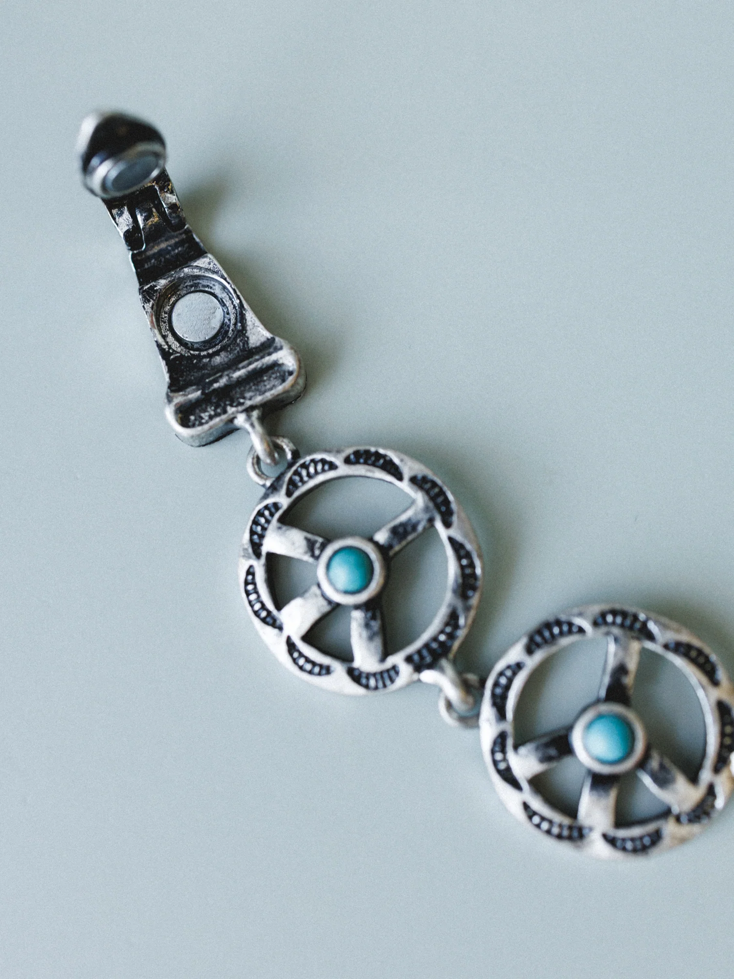 Peace Locked In Bracelet - Turquoise - Image 4
