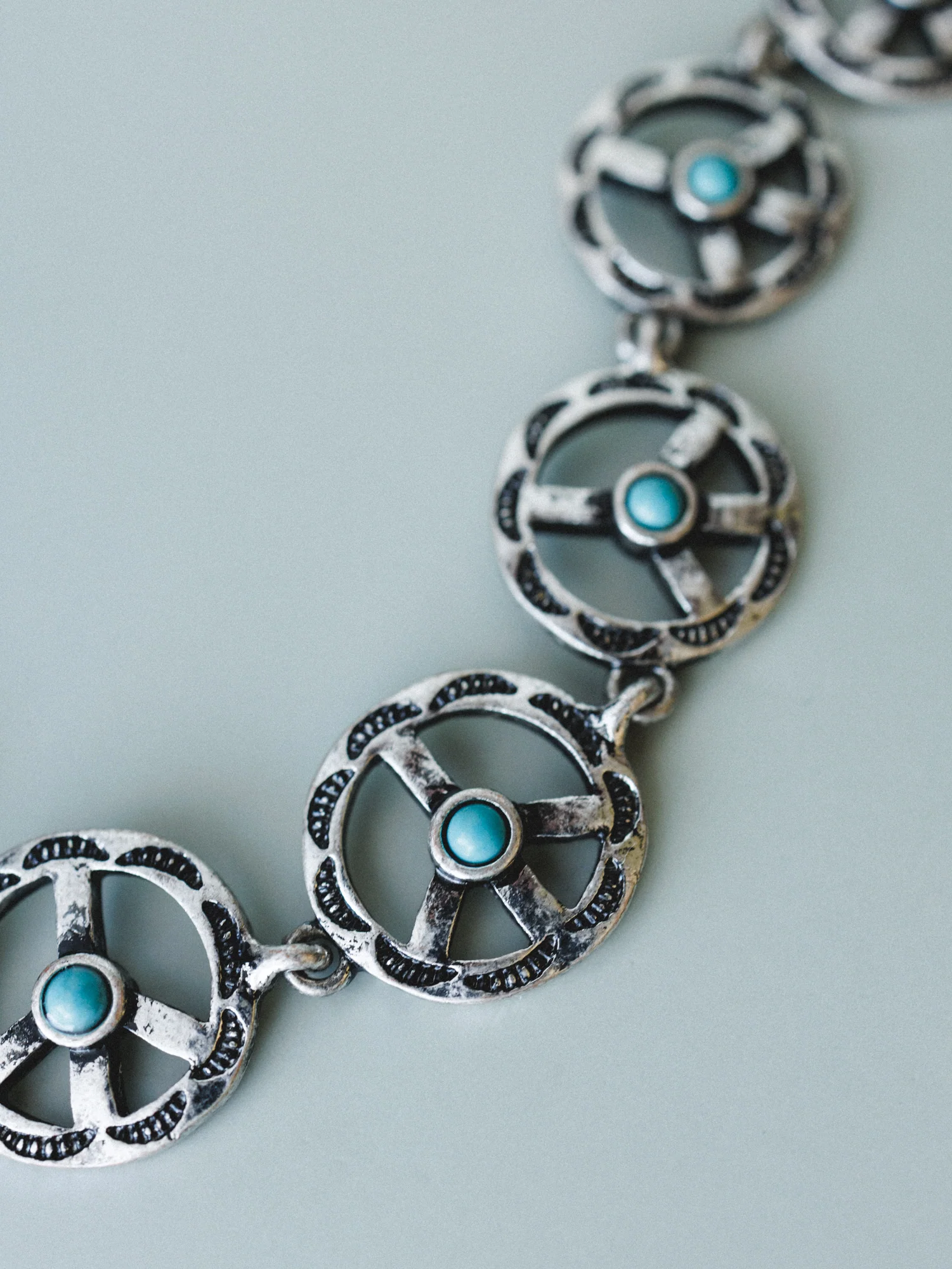 Peace Locked In Bracelet - Turquoise - Image 6