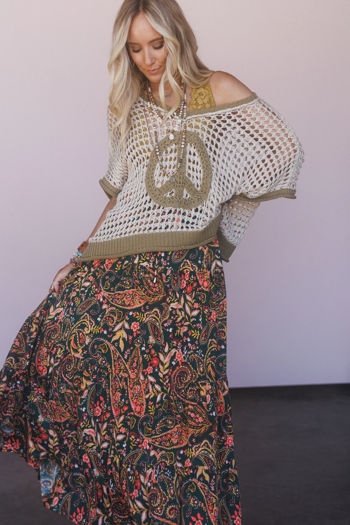 Peace Oasis Top - Beige - Image 5