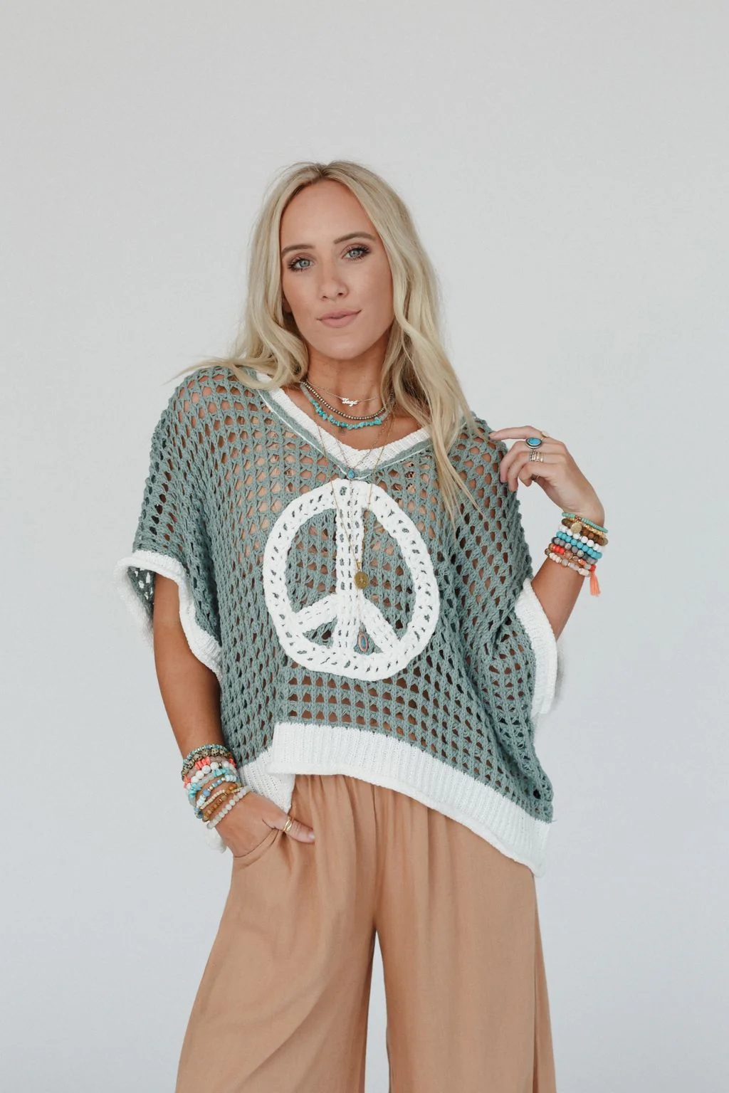 Peace Oasis Top - Sage - Image 3