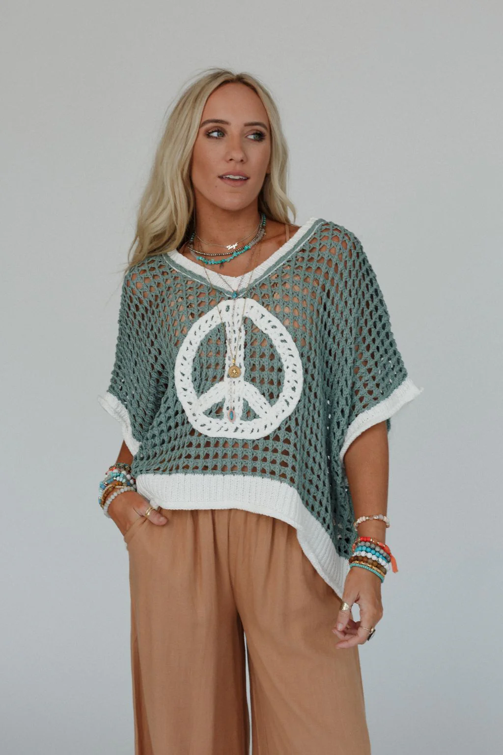 Peace Oasis Top - Sage - Image 9