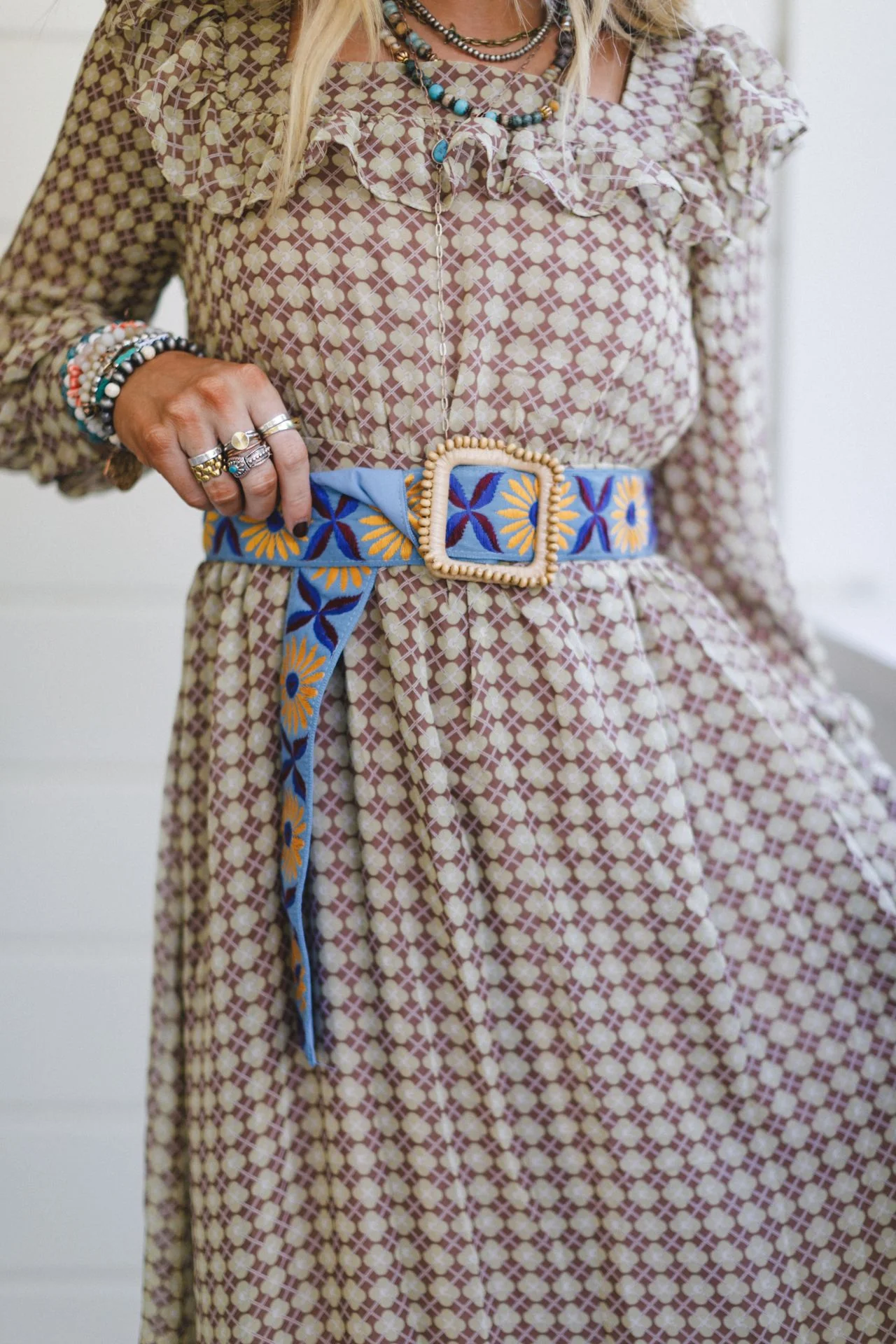 Petal Aura Belt - Blue Multi