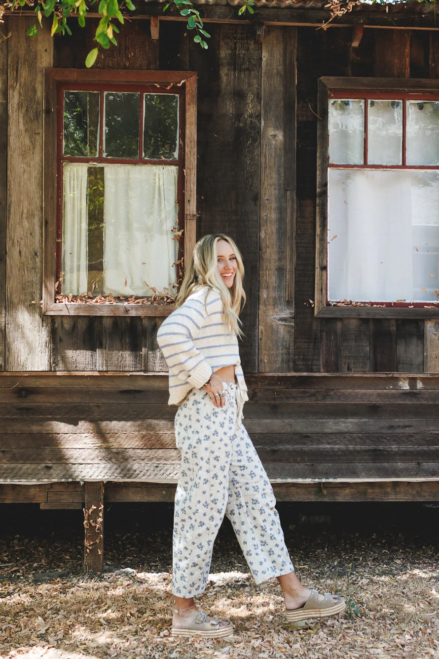 Petal Blue Barrel Leg Pants - Denim - Image 2