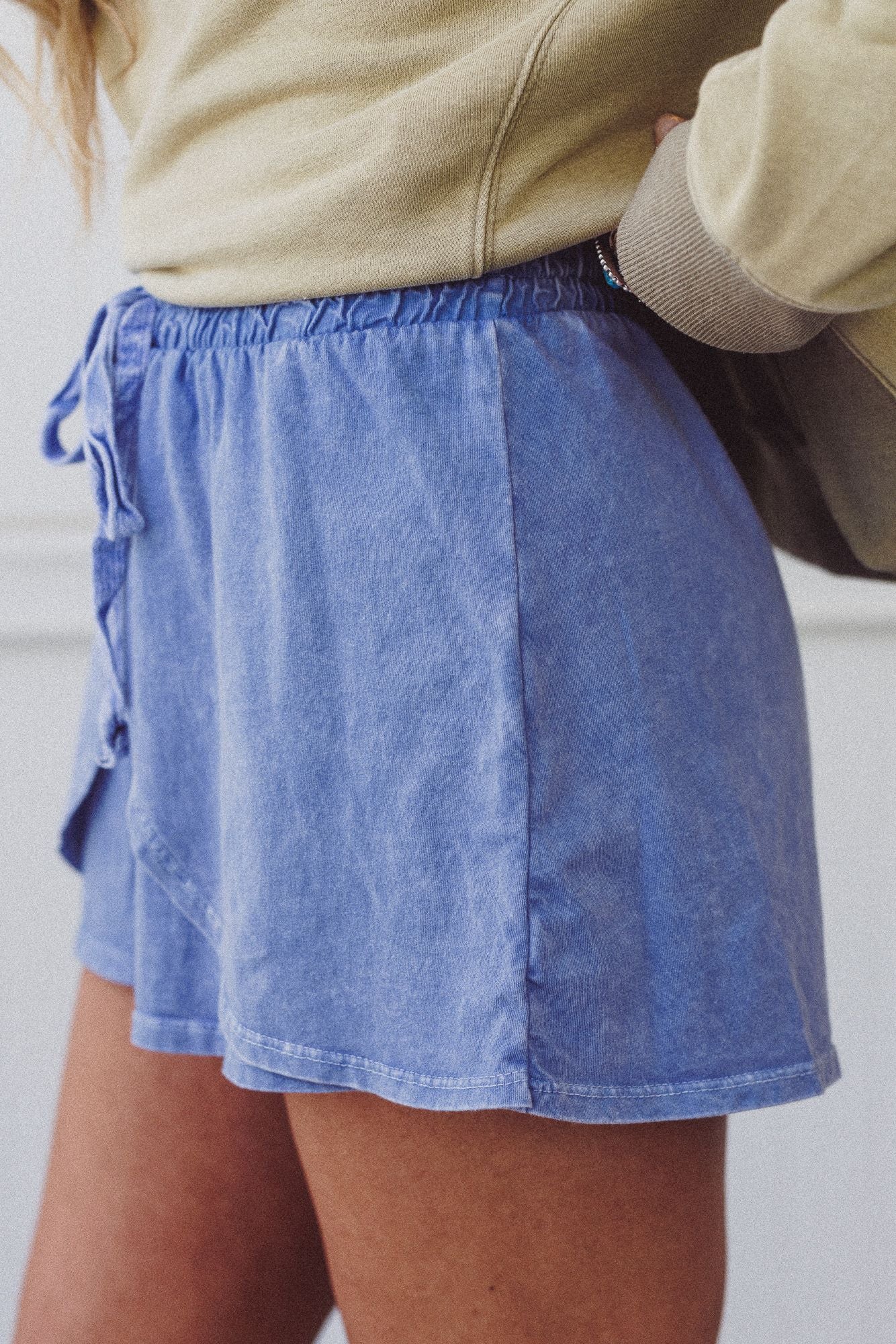 Petal Drift Shorts - Blue - Image 4