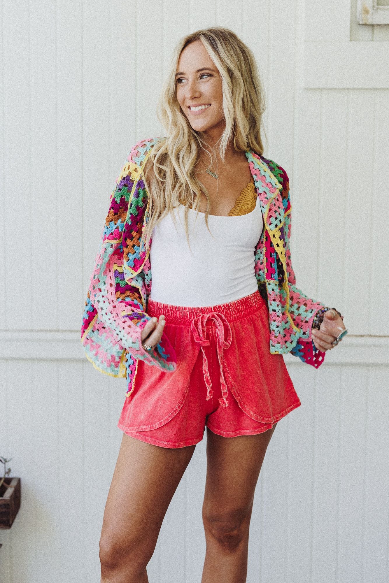 Petal Drift Shorts - Orange - Image 2