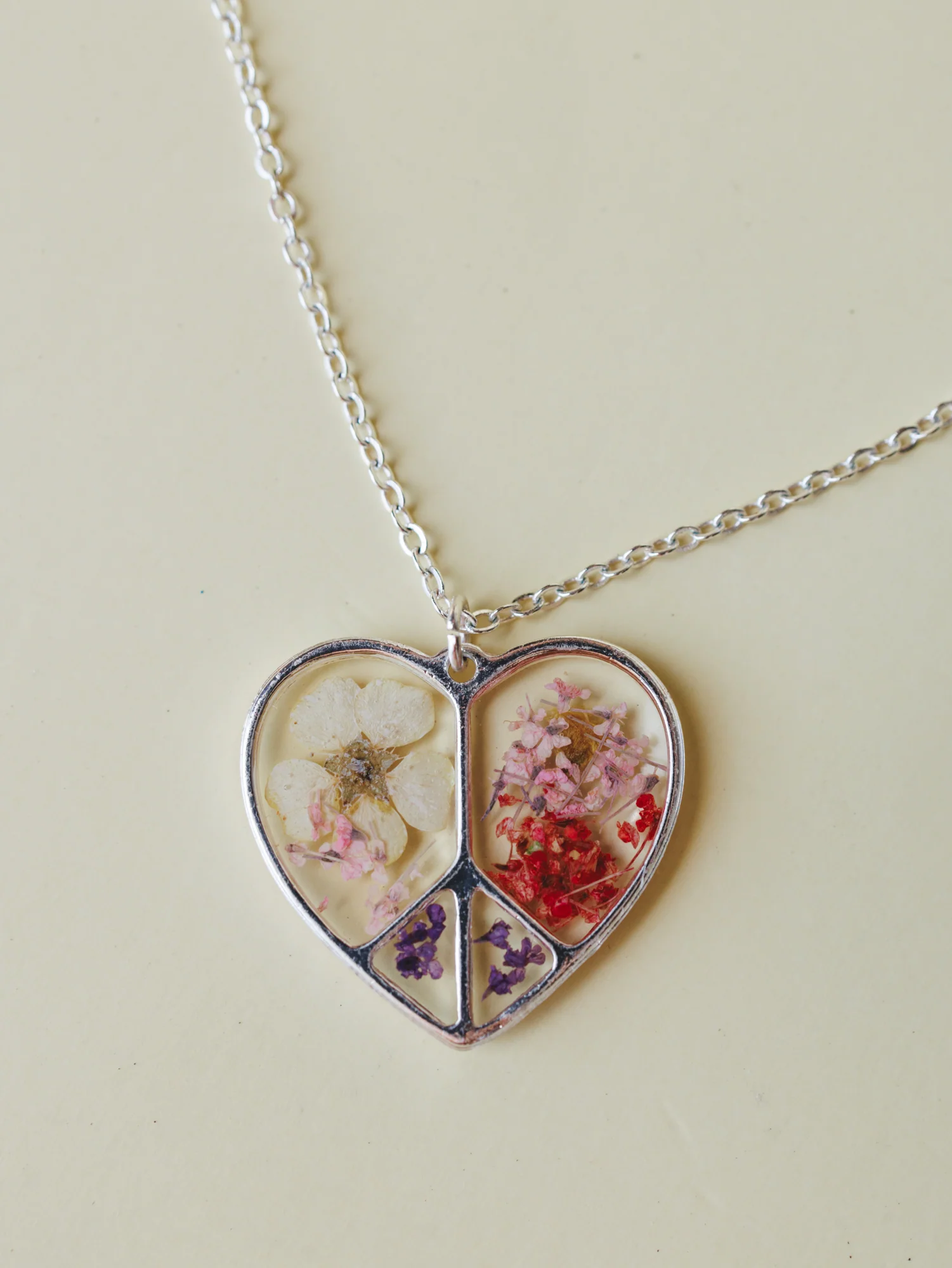 Petals Of Peace Necklace - Silver - Image 2
