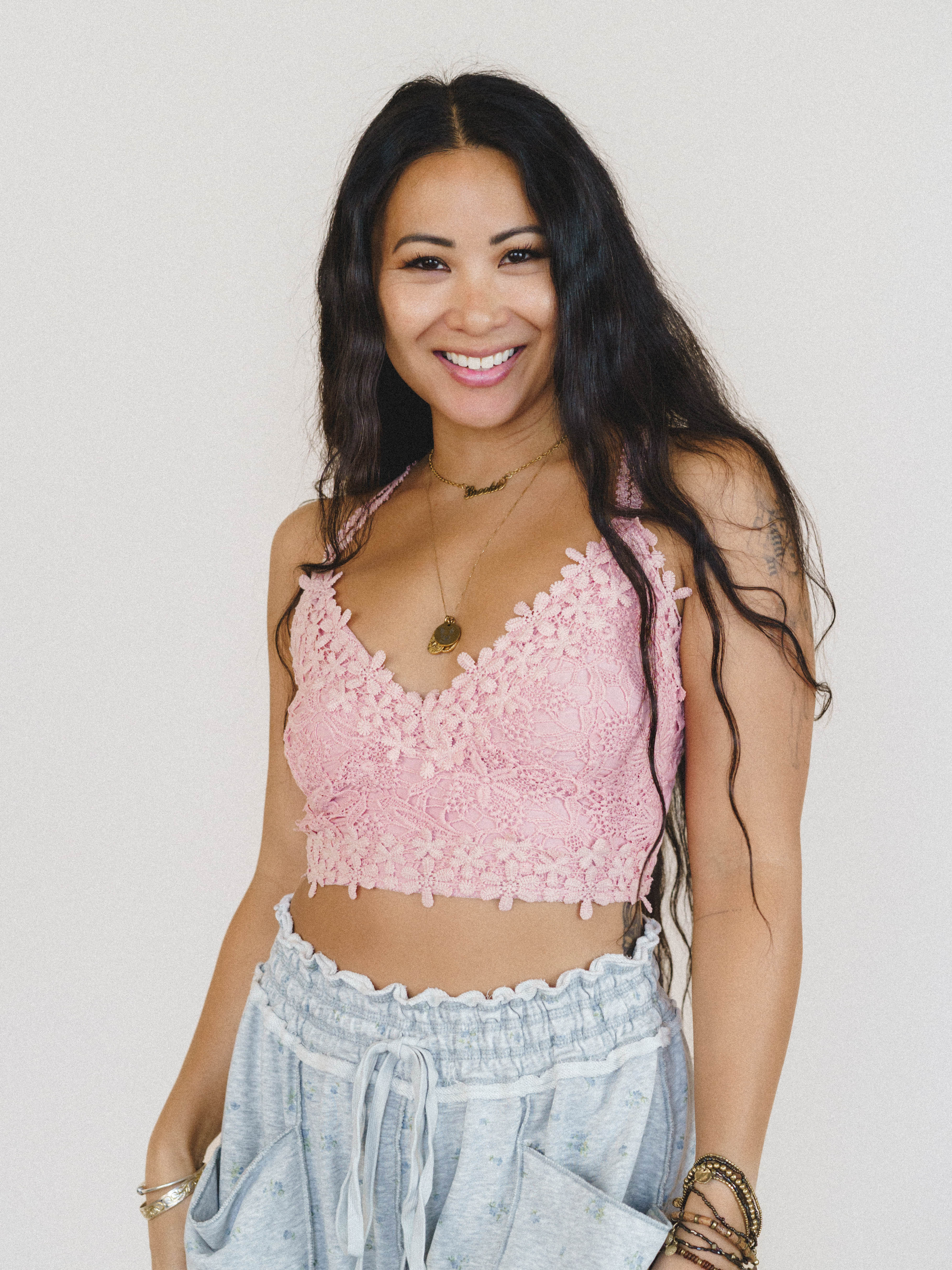 Picking Flowers Bralette - Pink