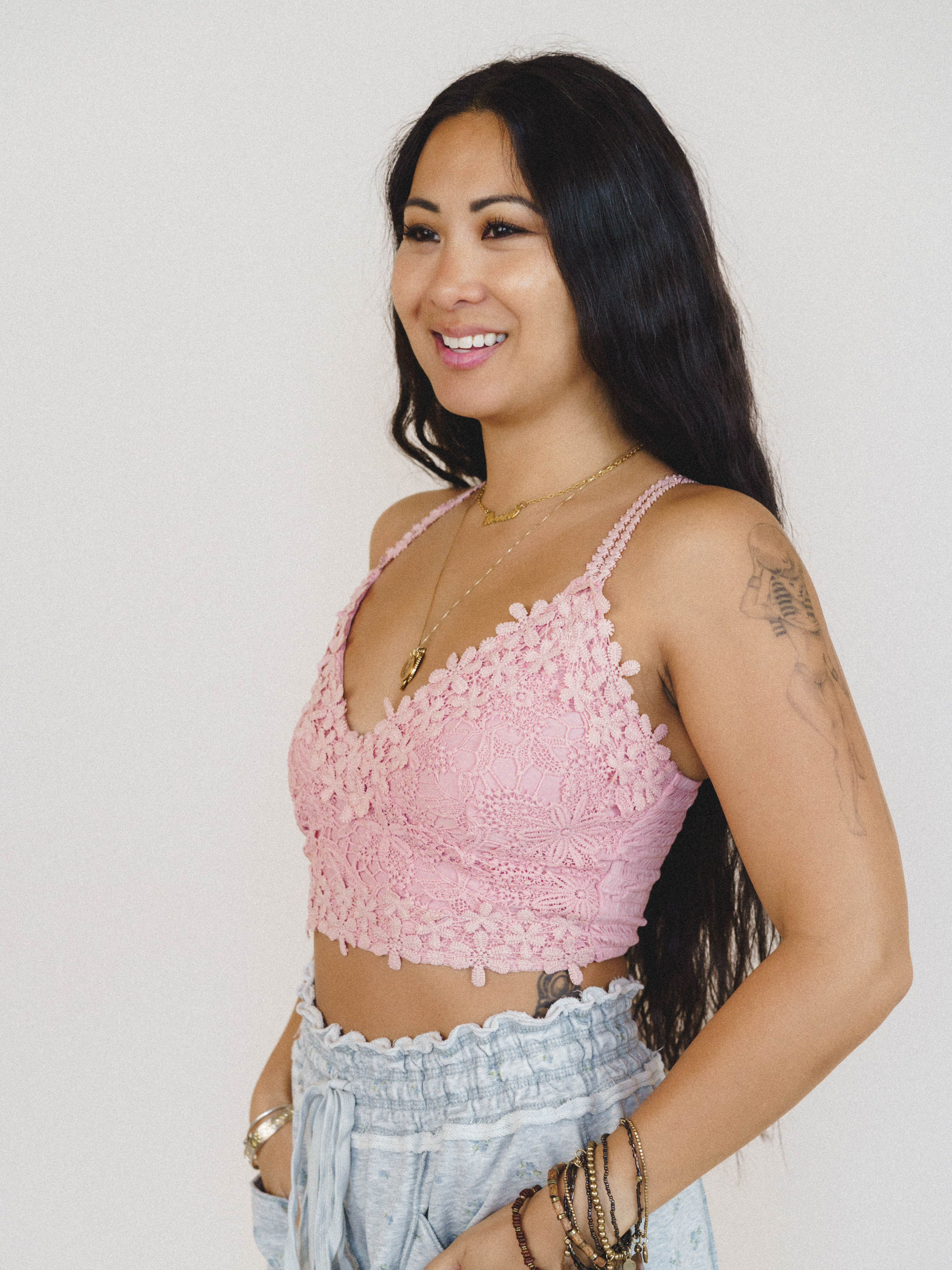 Picking Flowers Bralette - Pink - Image 4