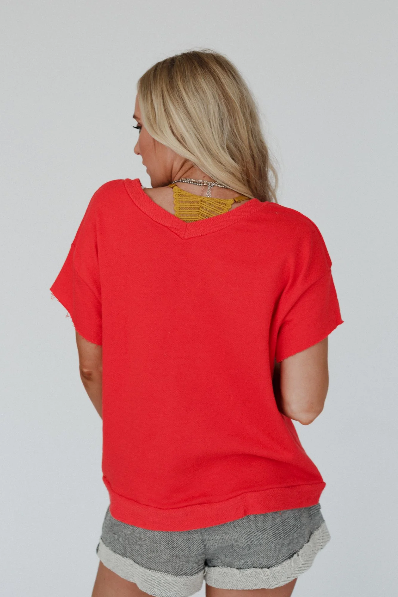 Pinky Promise Graphic Tee - Red - Image 5
