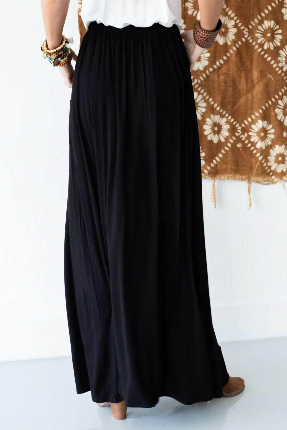 The Perfect Pocketed Maxi Skirt - Black - Image 4