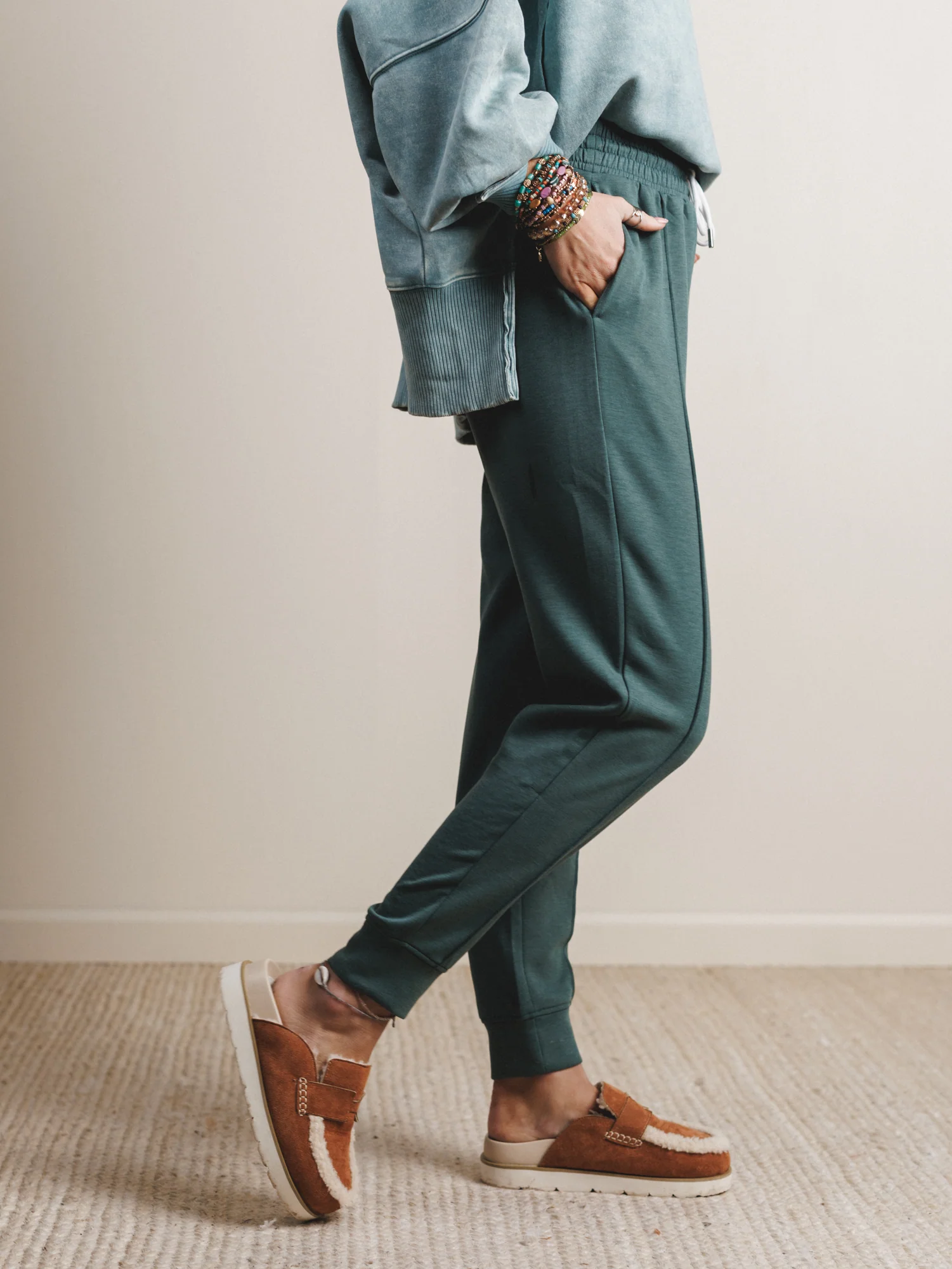 Pure Comfort Jogger Sweatpants - Ash Jade - Image 2