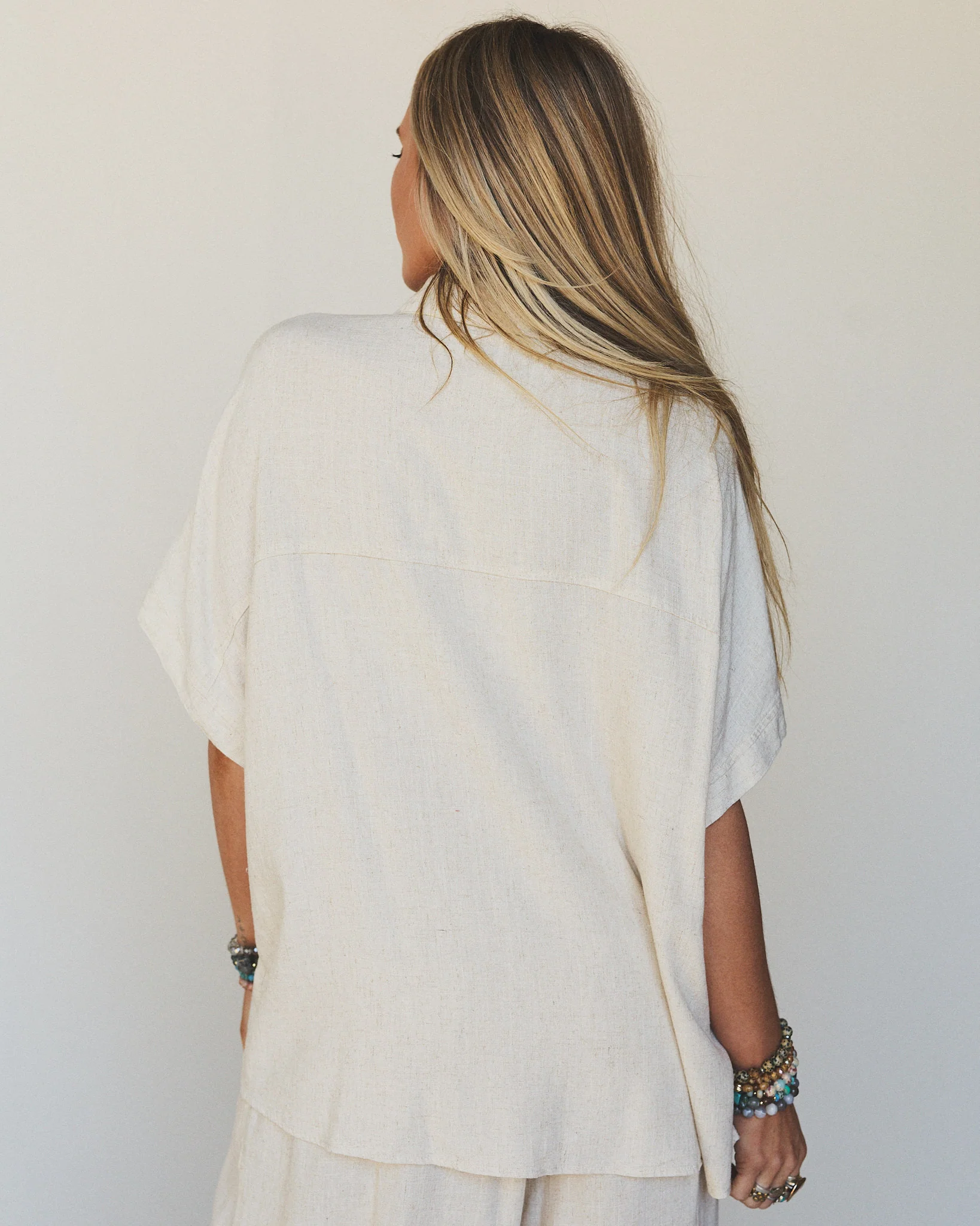 Pure Soul Linen Top - Oatmeal - Image 5