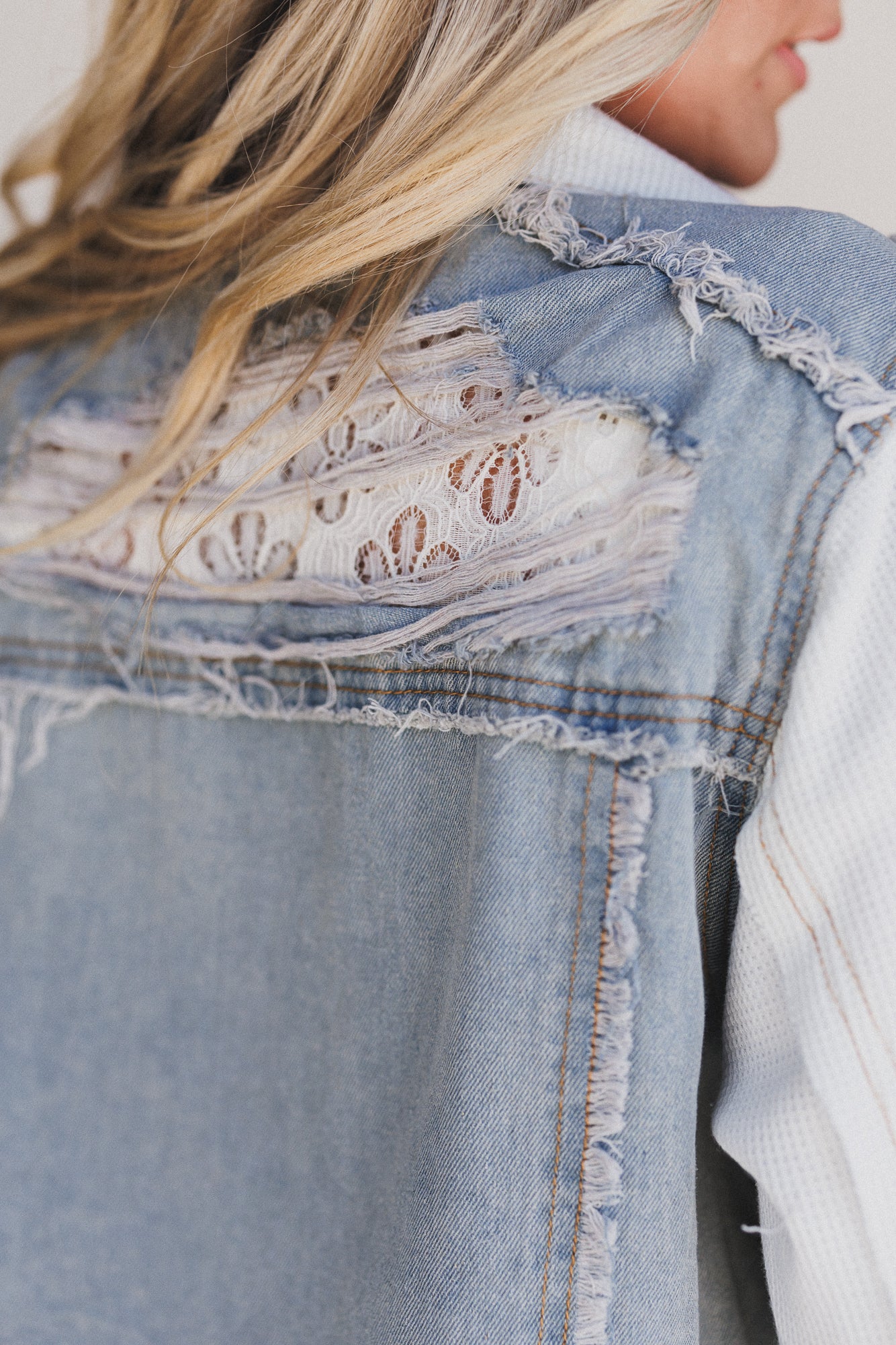 Pure Vibe Denim Jacket - Denim Multi - Image 5
