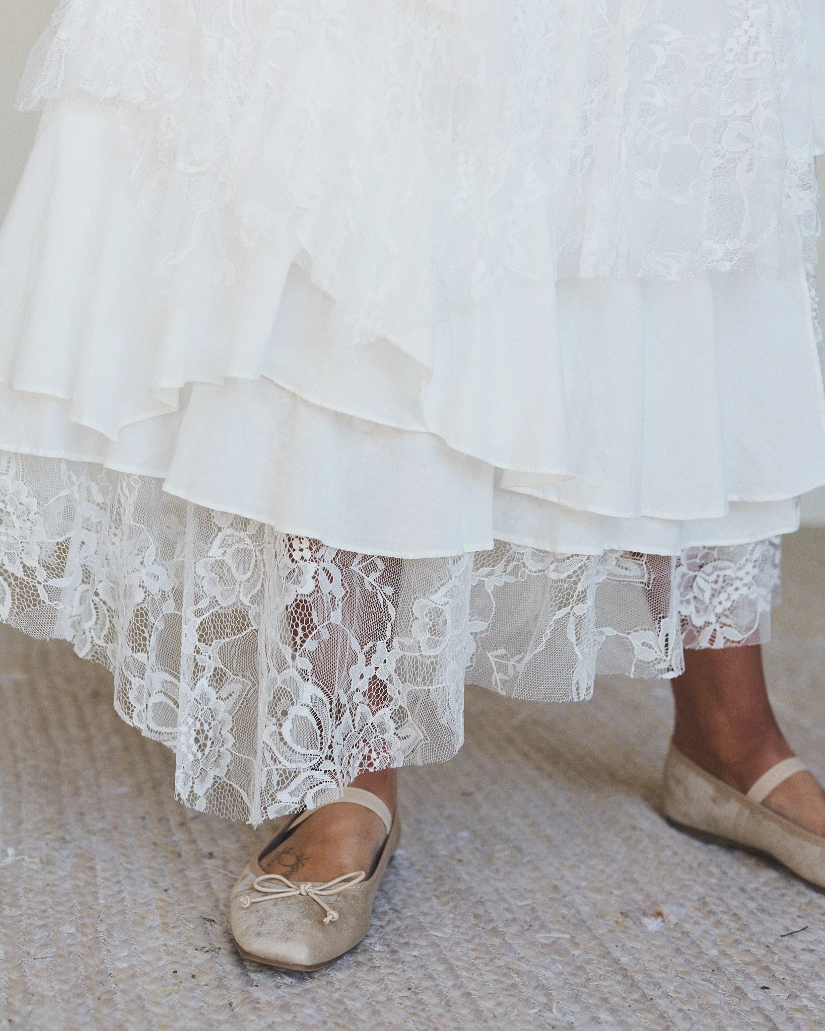 Quiet Getaway Lace Maxi Skirt - Off White - Image 3
