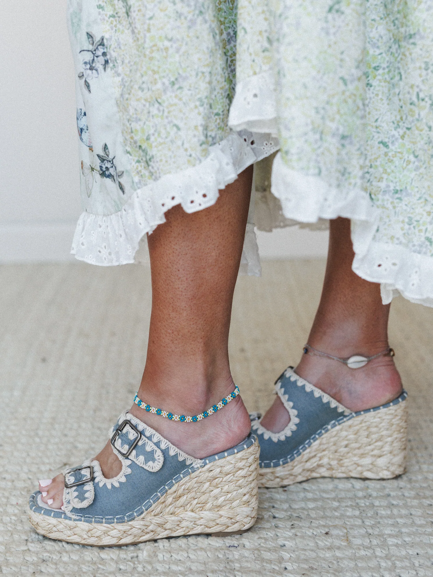 Rae Wedge - Slate Blue
