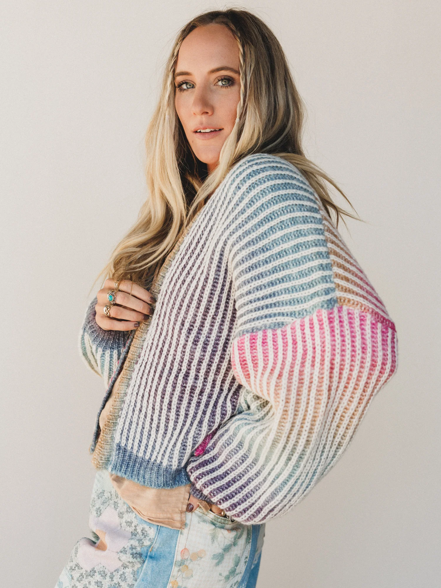 Rainbow Dreaming Cardigan - Rainbow - Image 3