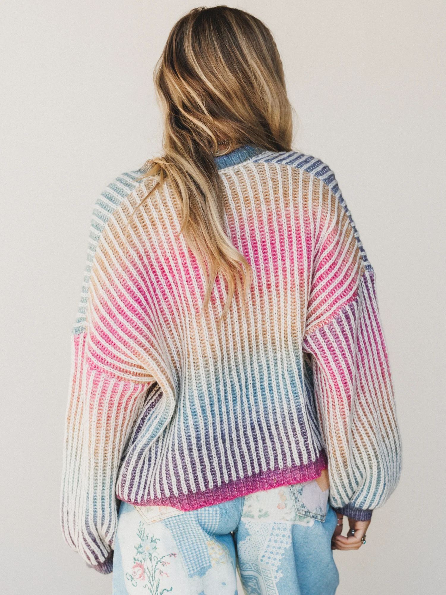 Rainbow Dreaming Cardigan - Rainbow - Image 4