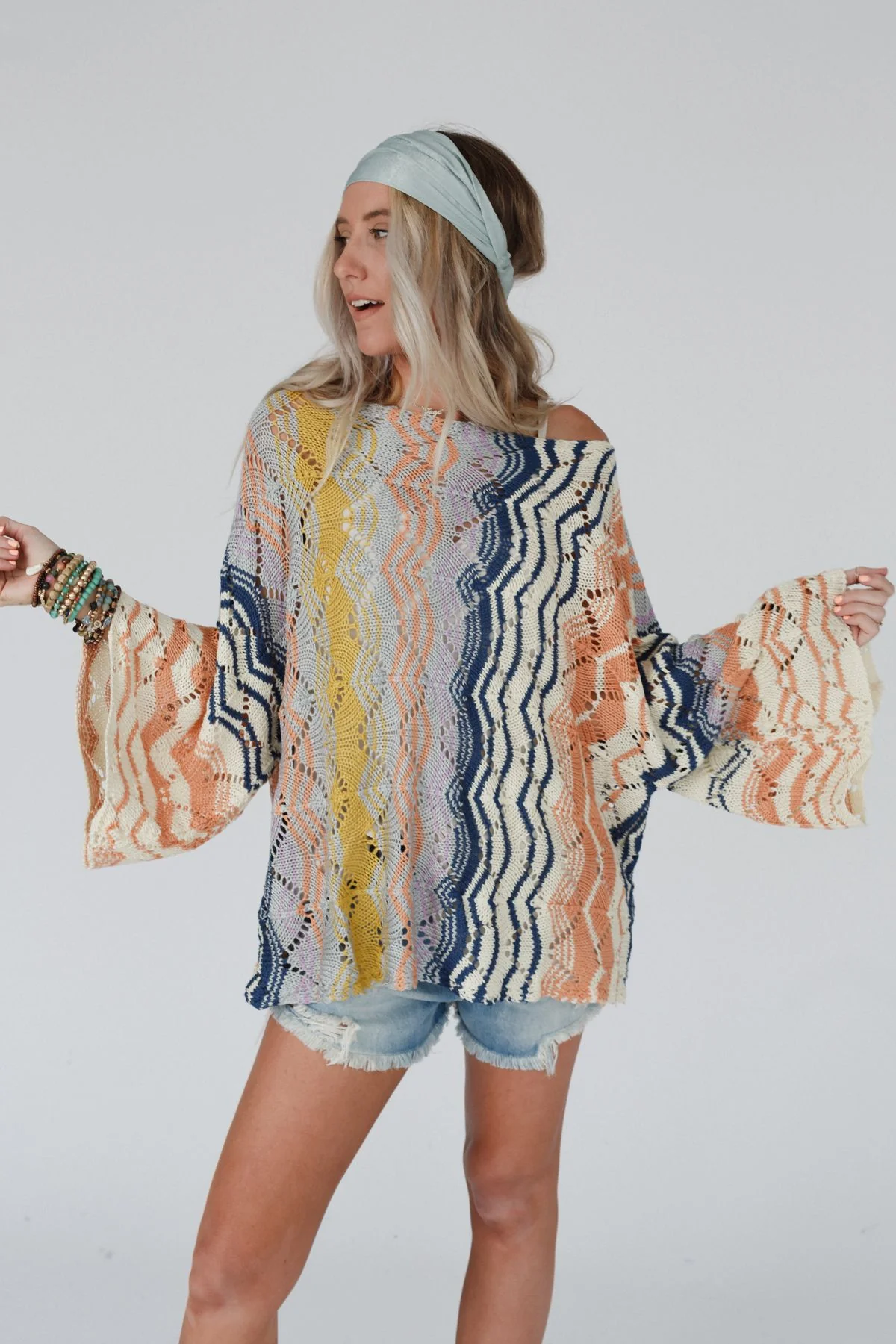 Rainbow Shores Knit Sweater - Multi - Image 2