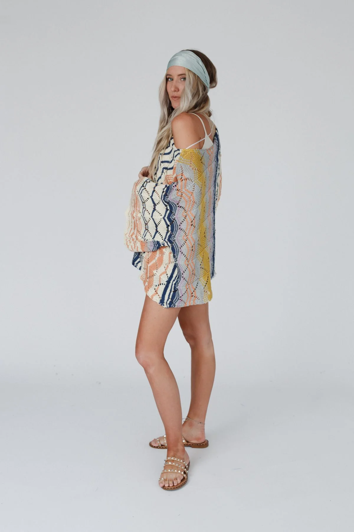 Rainbow Shores Knit Sweater - Multi - Image 4
