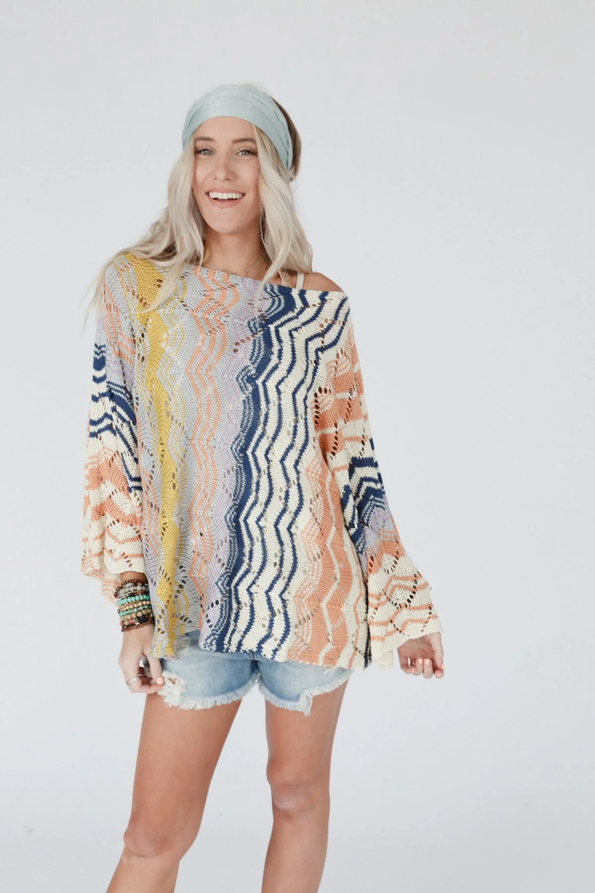 Rainbow Shores Knit Sweater - Multi - Image 5