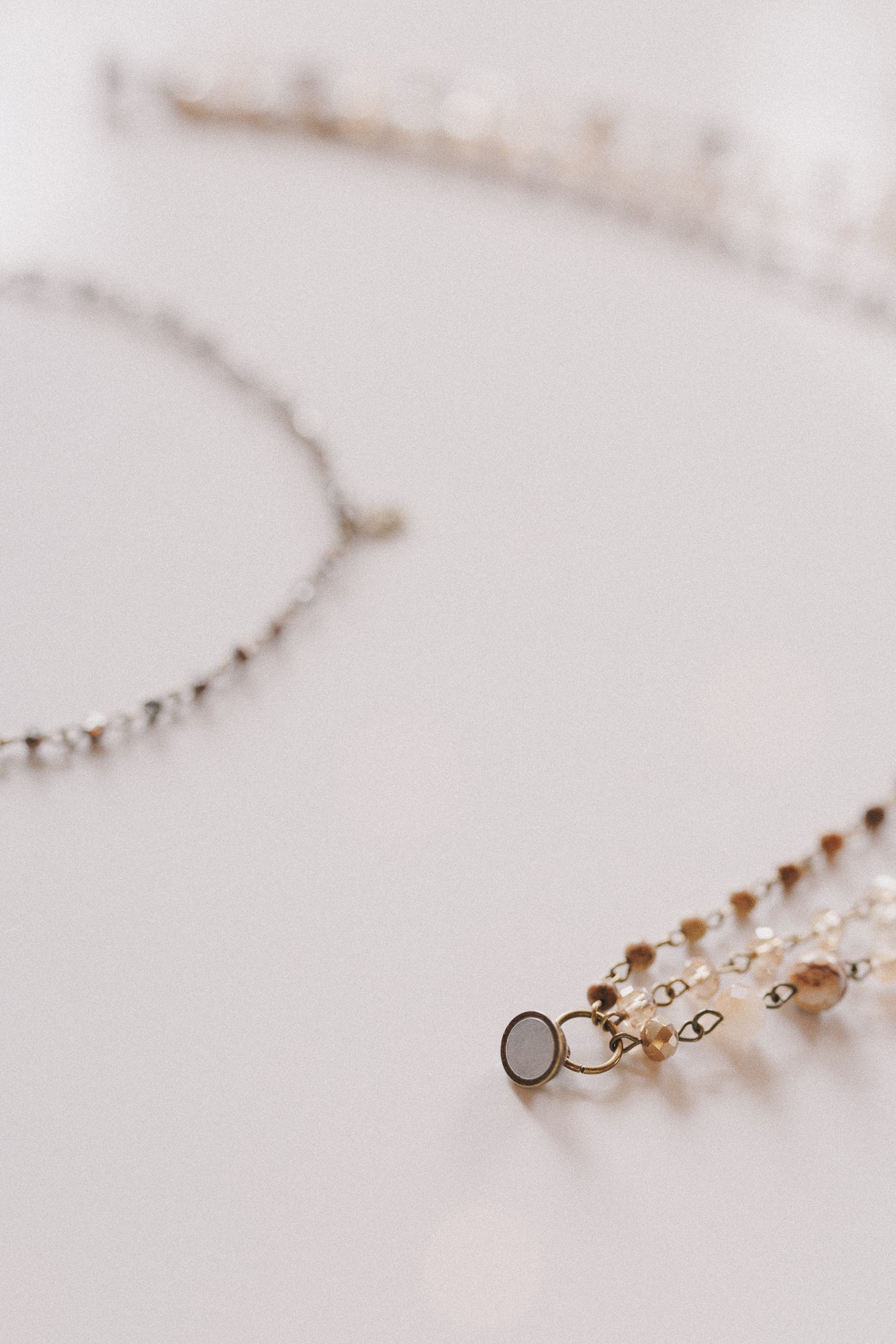 Rainfall Cascading Necklace - Brown - Image 6