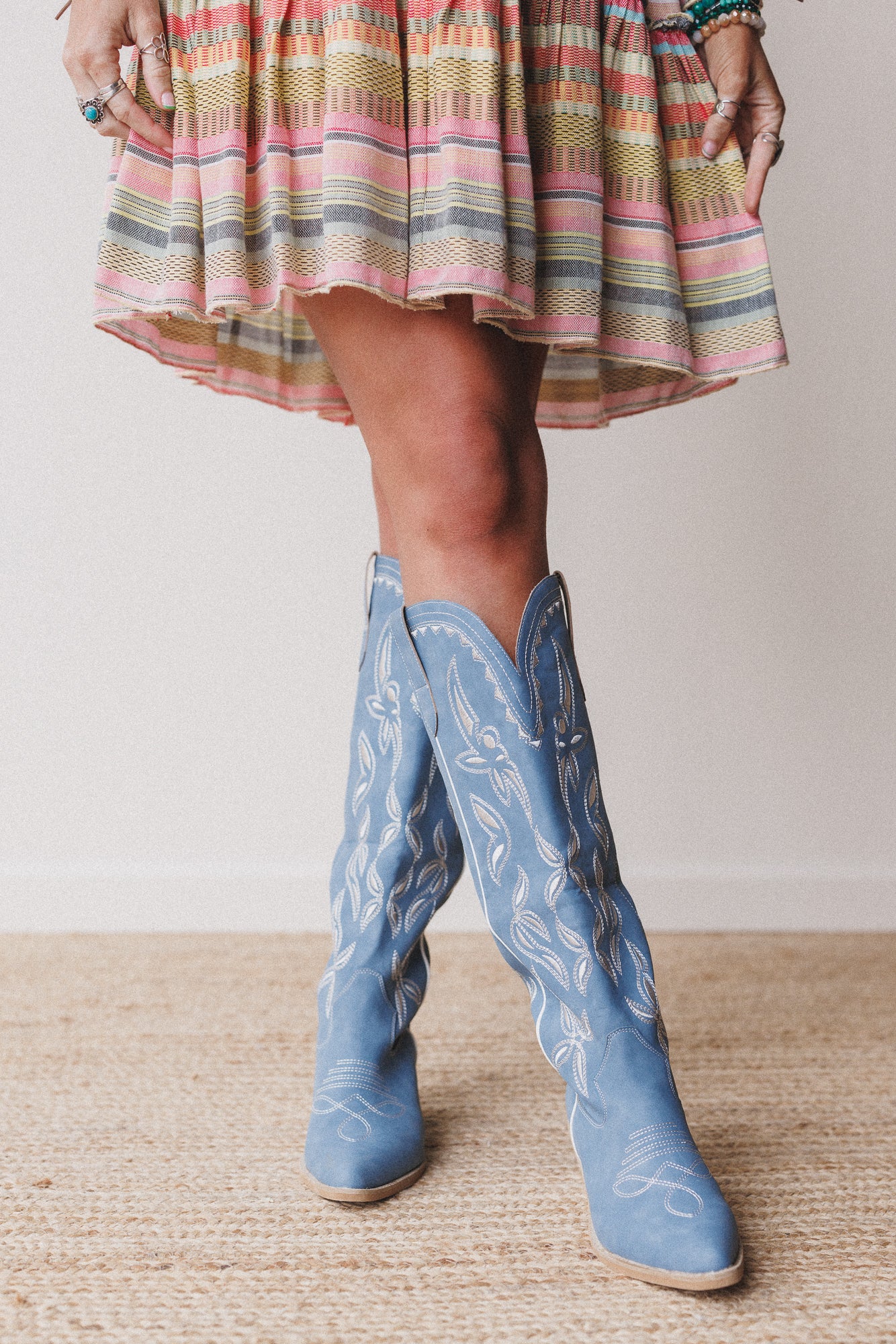 Ranch Charm Western Boots - Blue - Image 2