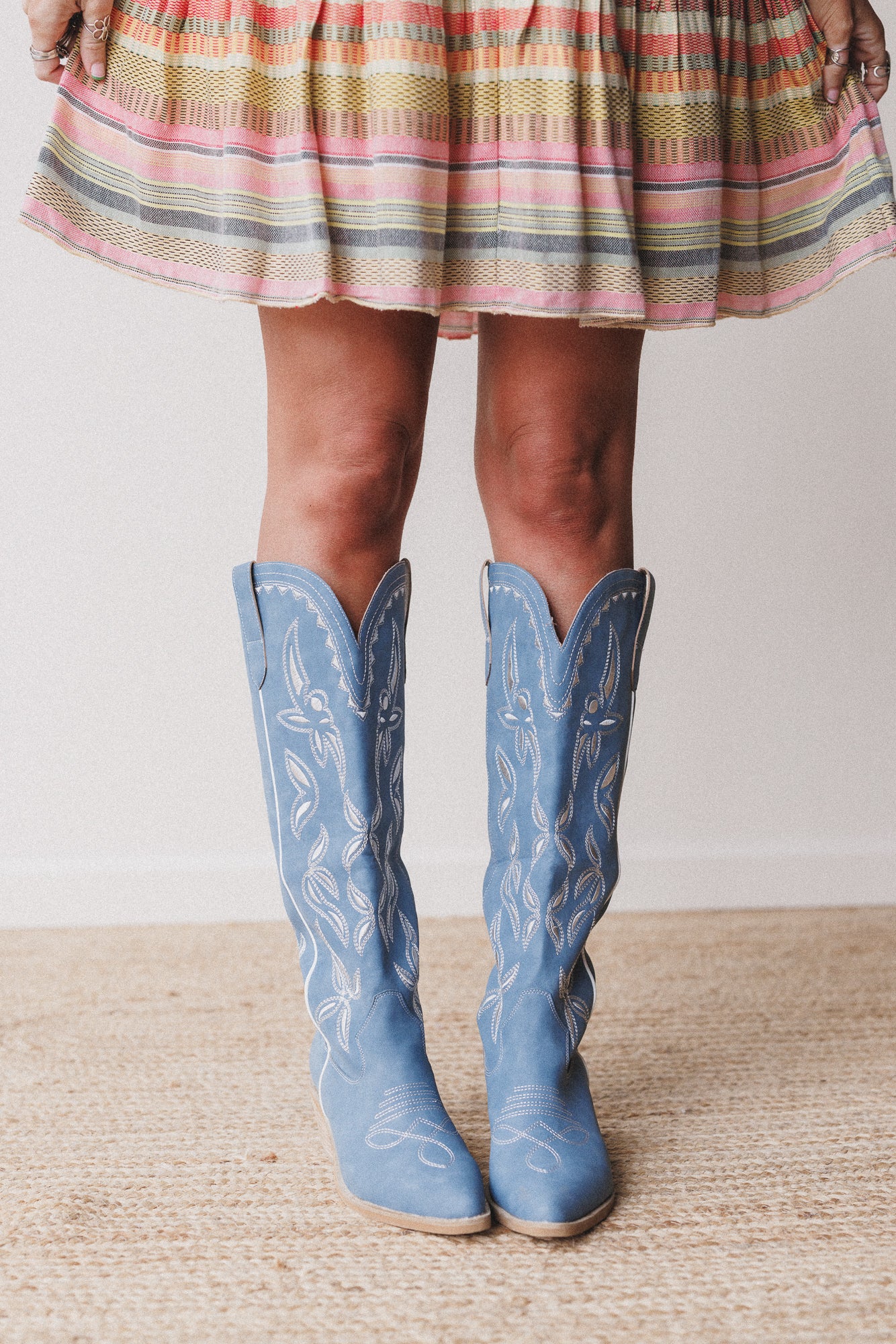 Ranch Charm Western Boots - Blue - Image 3