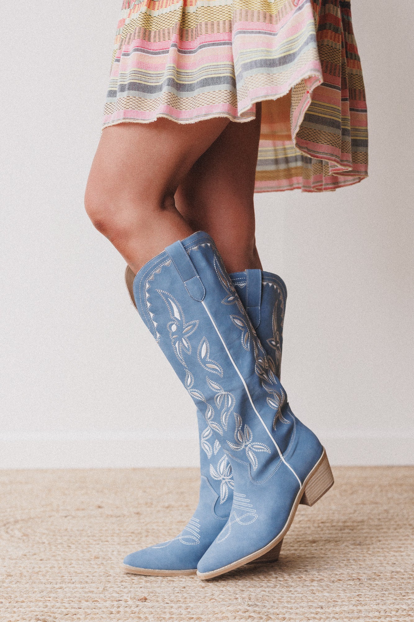 Ranch Charm Western Boots - Blue - Image 4