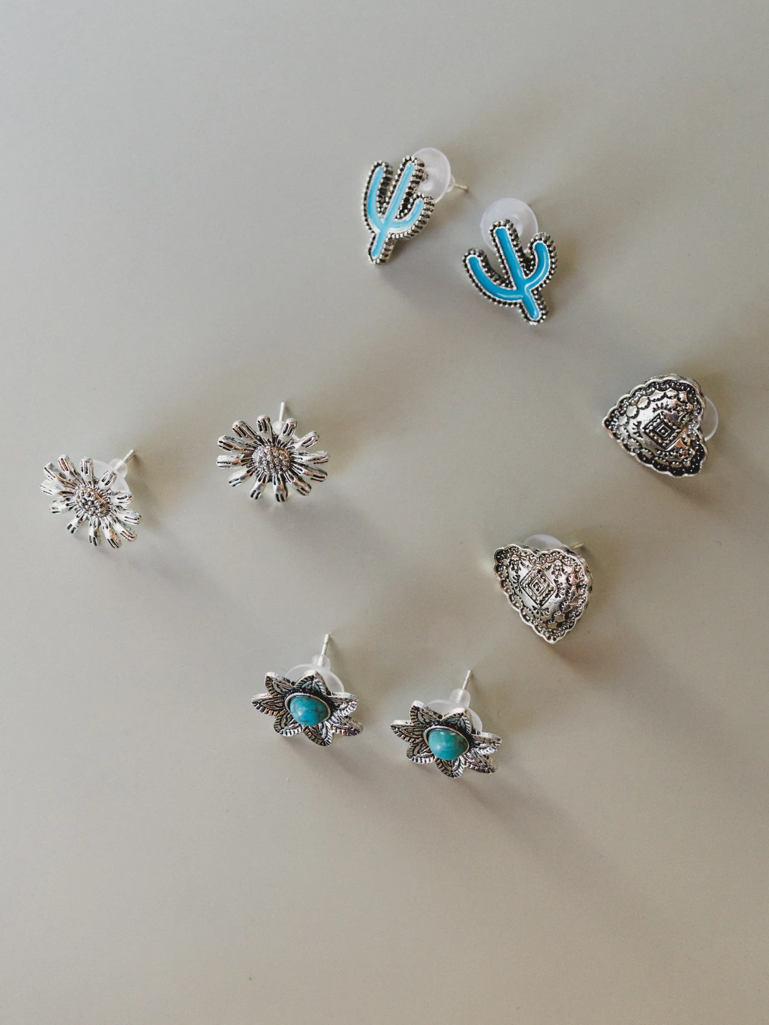 Ranch Life Stud Earrings - Silver - Image 8