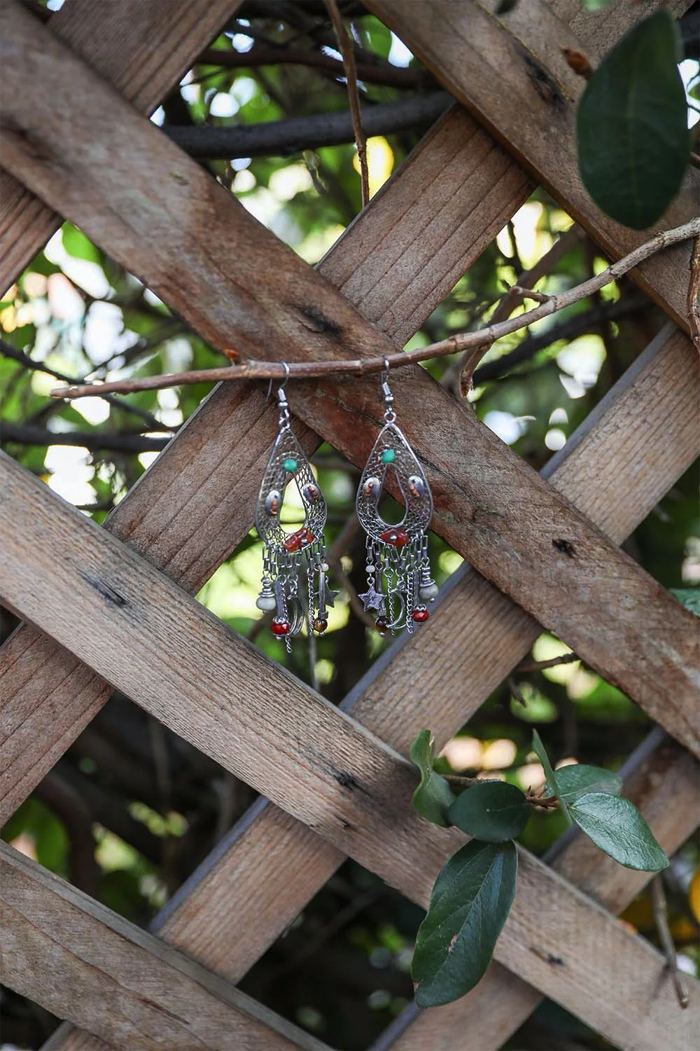 Rare Gaze Multi Bead Earrings - Silver - Image 8