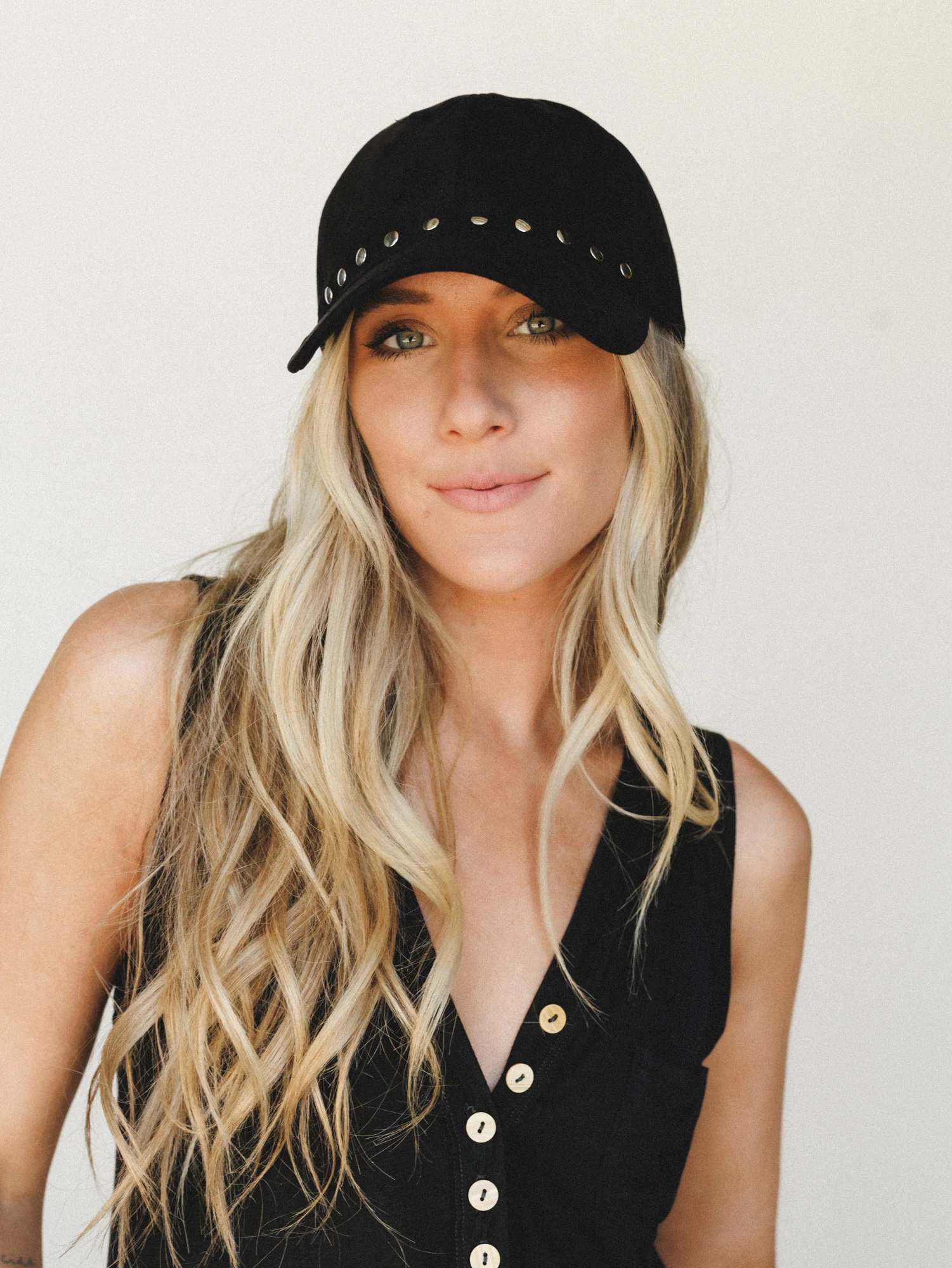 Ready to Go Studded Baseball Hat - Black - Image 3