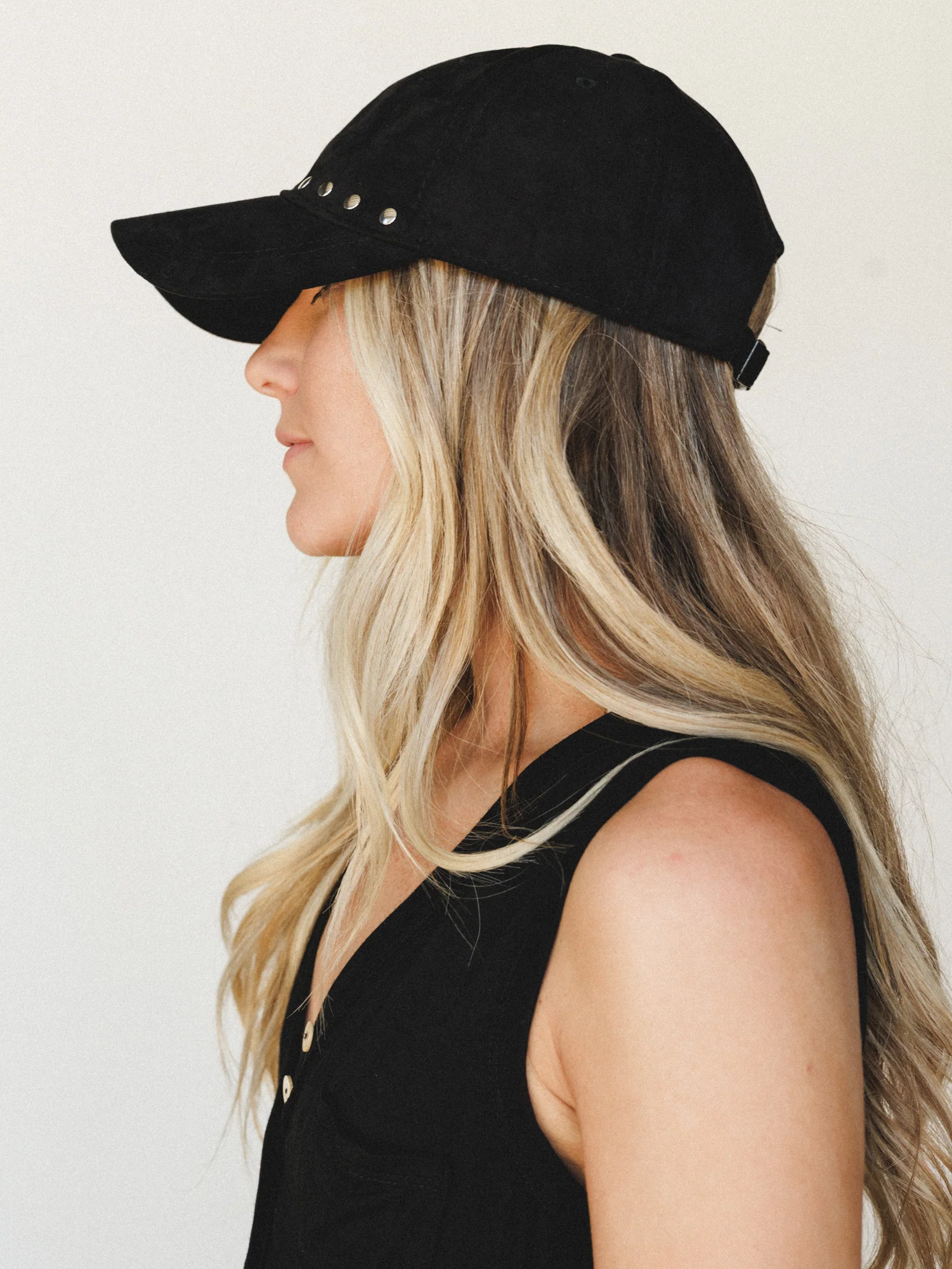Ready to Go Studded Baseball Hat - Black - Image 5
