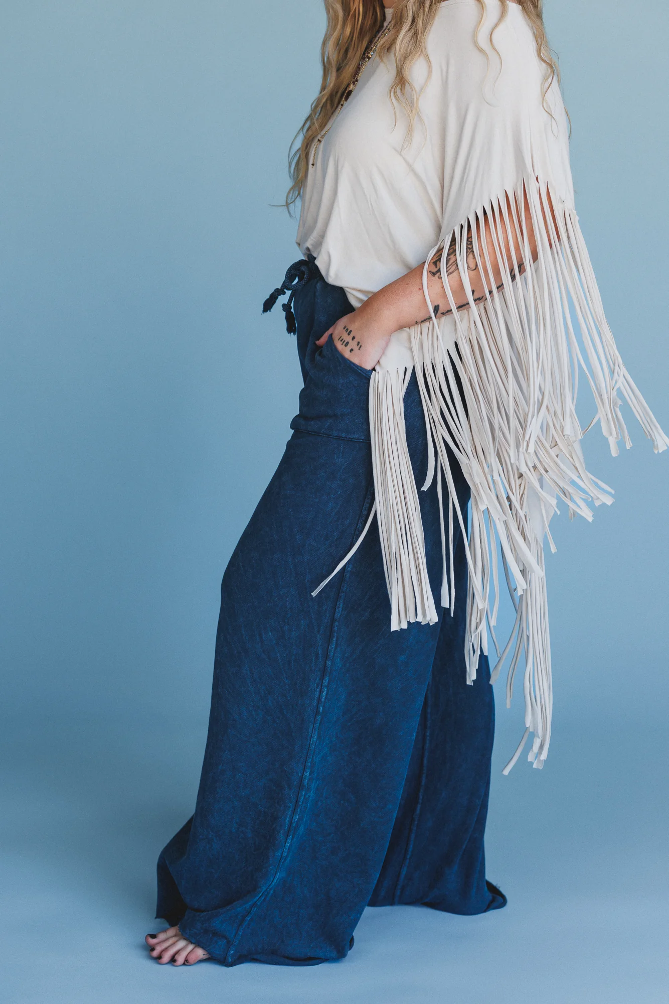 Relaxing Robin Wide Leg Pant - New Navy - Image 6