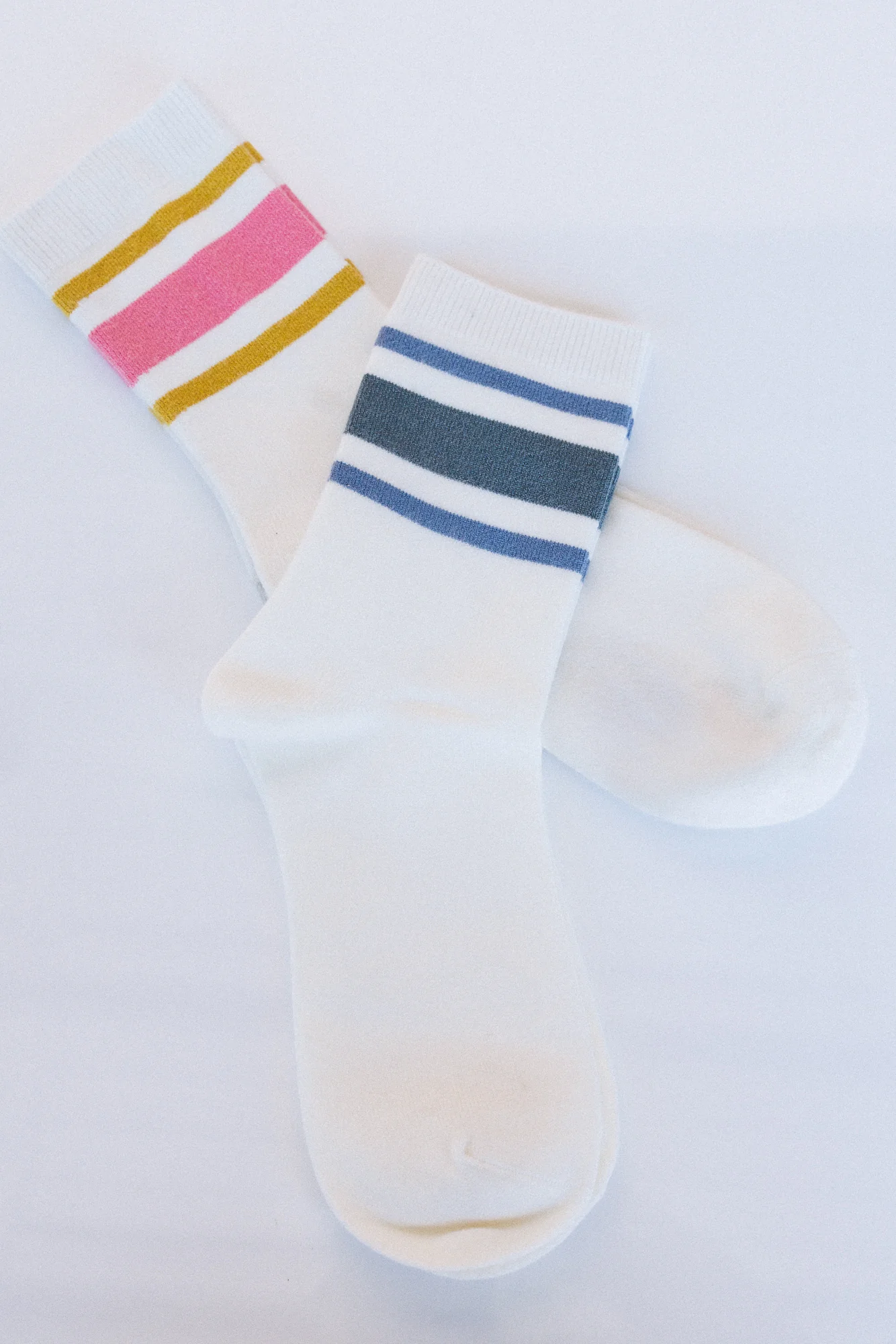 Retro Summer Crew Socks - Pink - Image 4