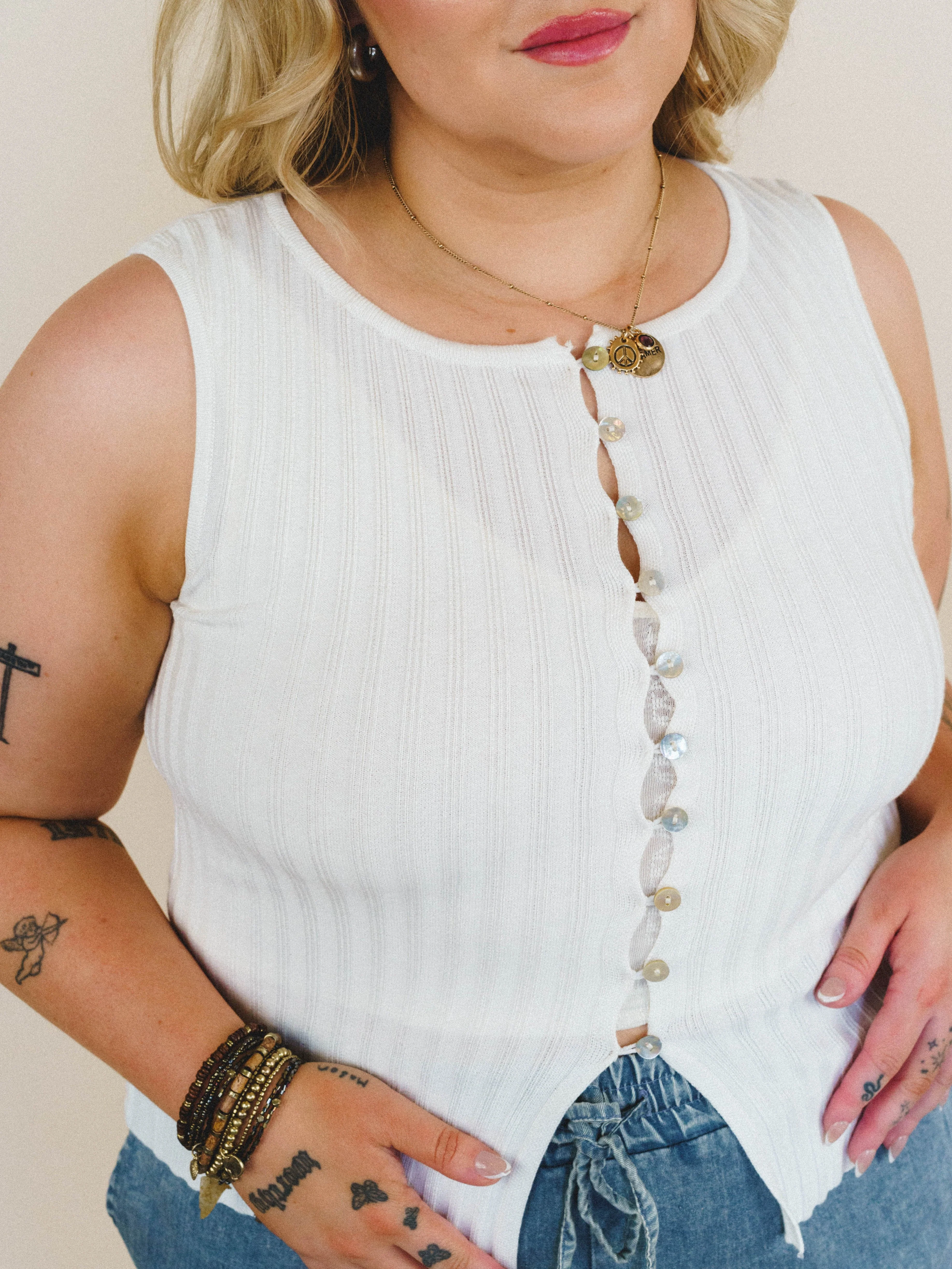 Riley Tank - White - Image 6