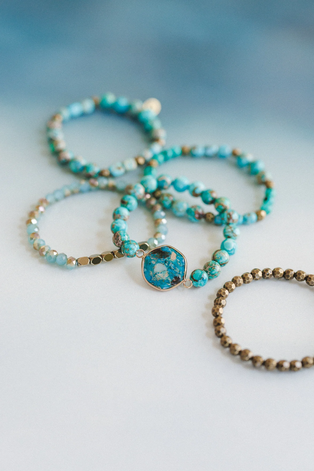 Rio Bloom Bracelet Set - Blue - Pre Order