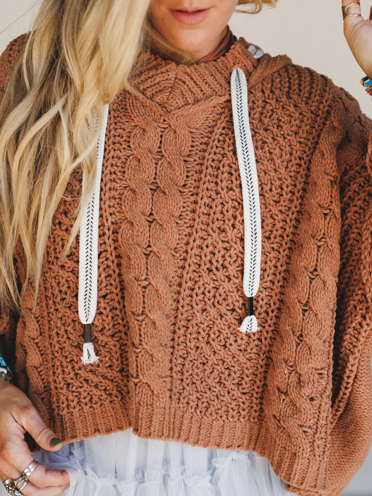 River Tangle Sweater - Camel - Image 4
