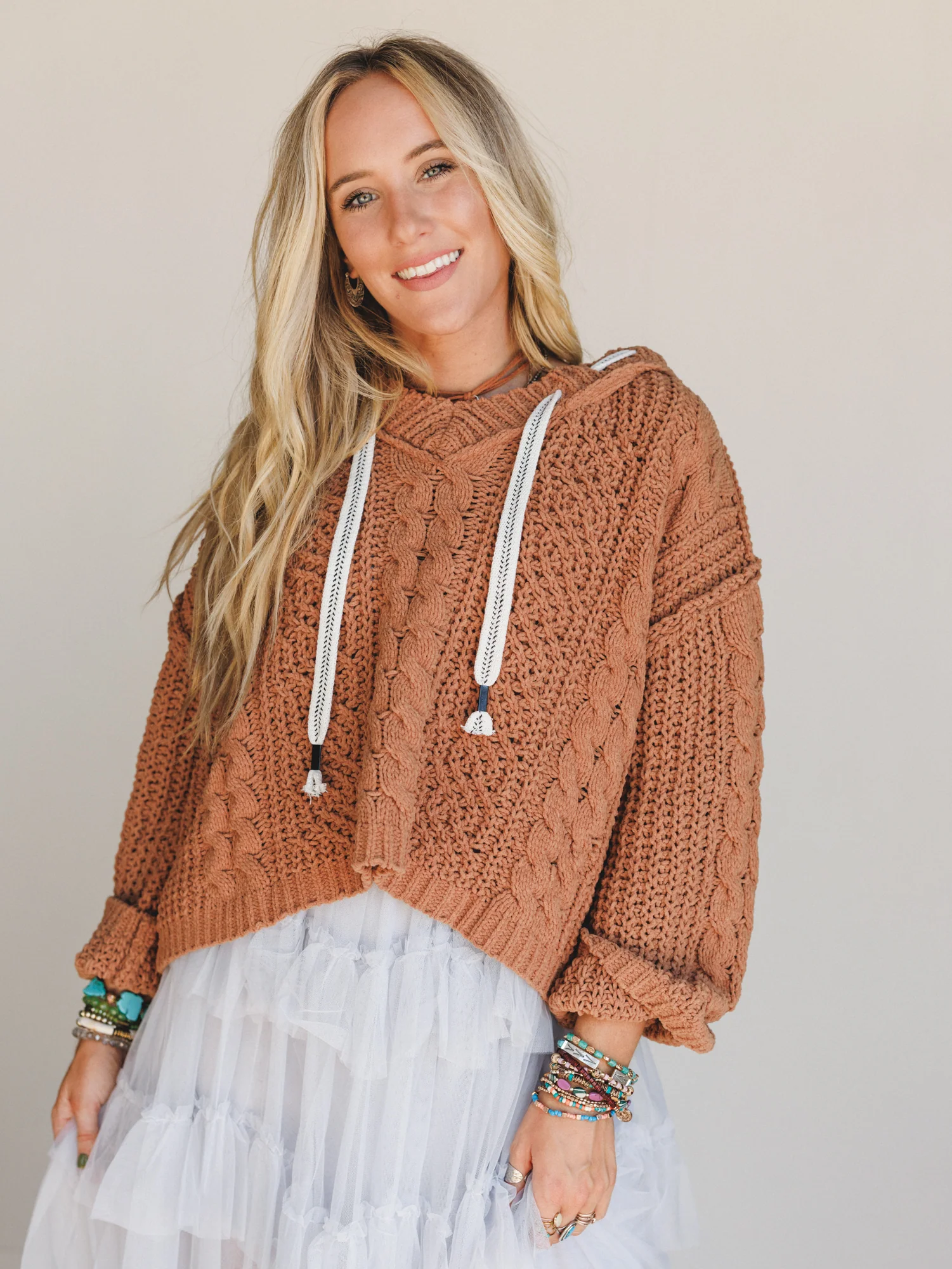 River Tangle Sweater - Camel - Image 5