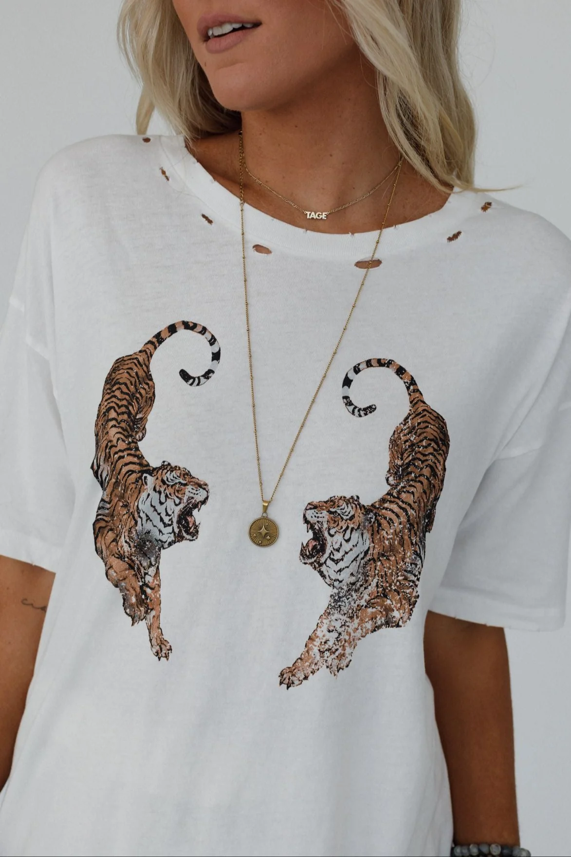 Roaring Tigers Graphic Tee - Ivory - Image 2