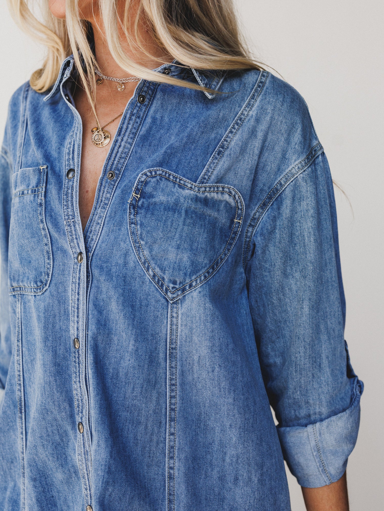 Rodeo Romance Denim Dress - Denim - Image 2