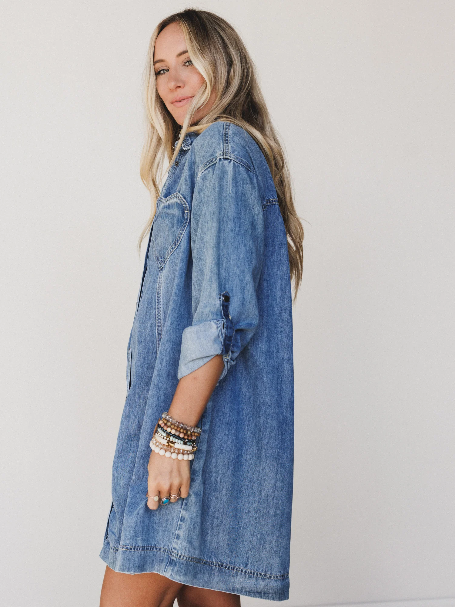 Rodeo Romance Denim Dress - Denim - Image 4