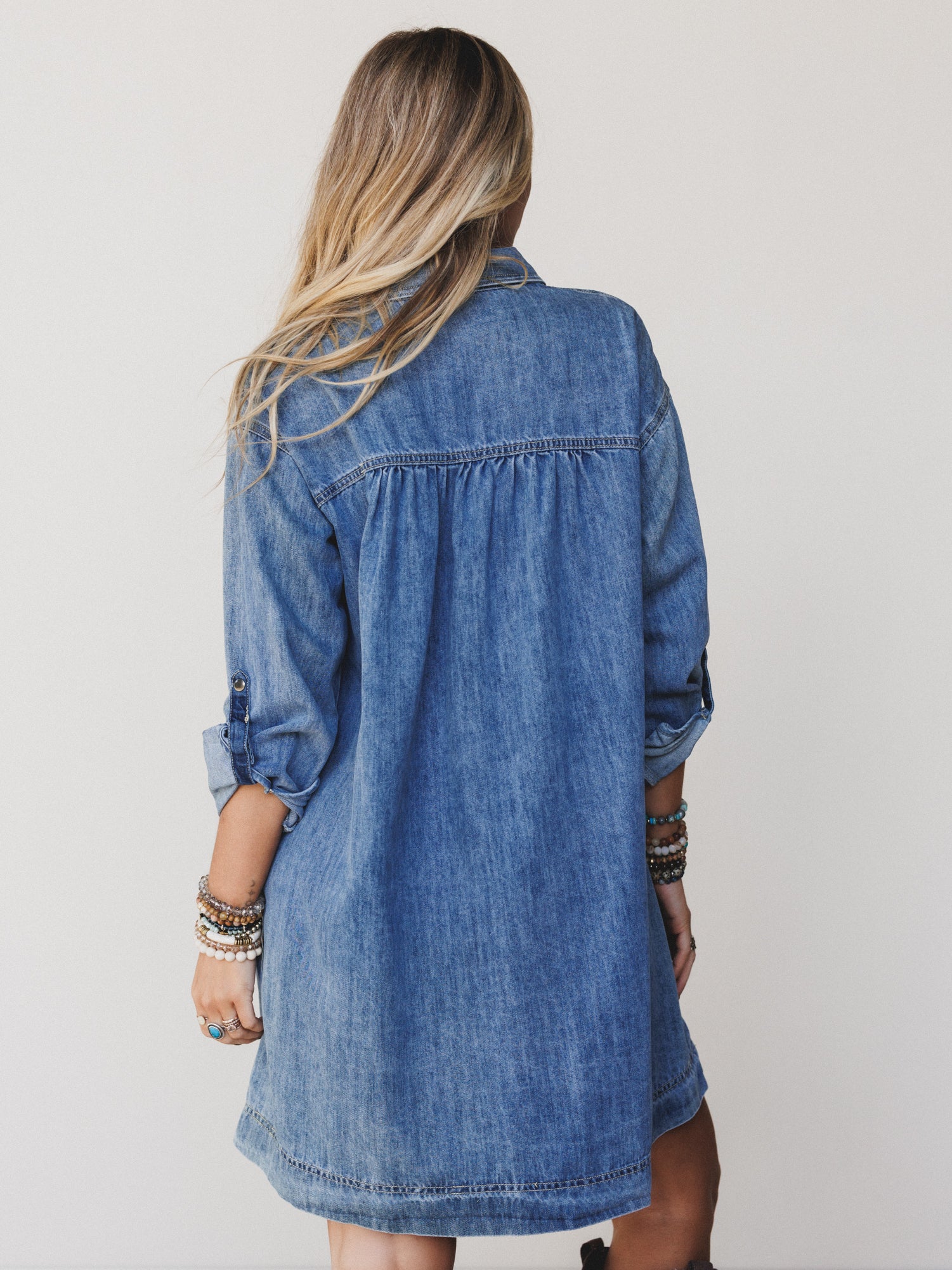 Rodeo Romance Denim Dress - Denim - Image 5
