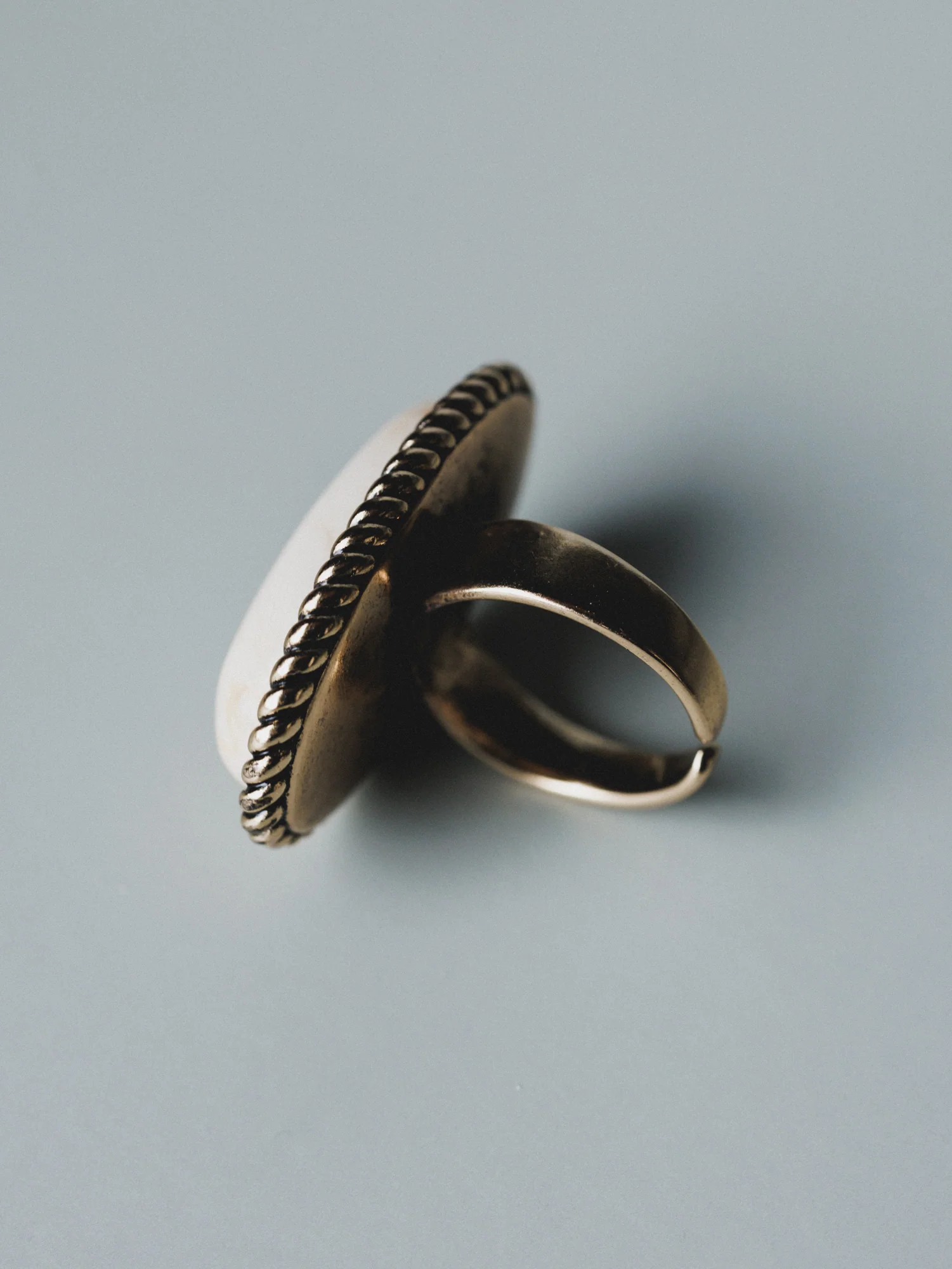 Roma Sun Stone Ring - White - Image 3