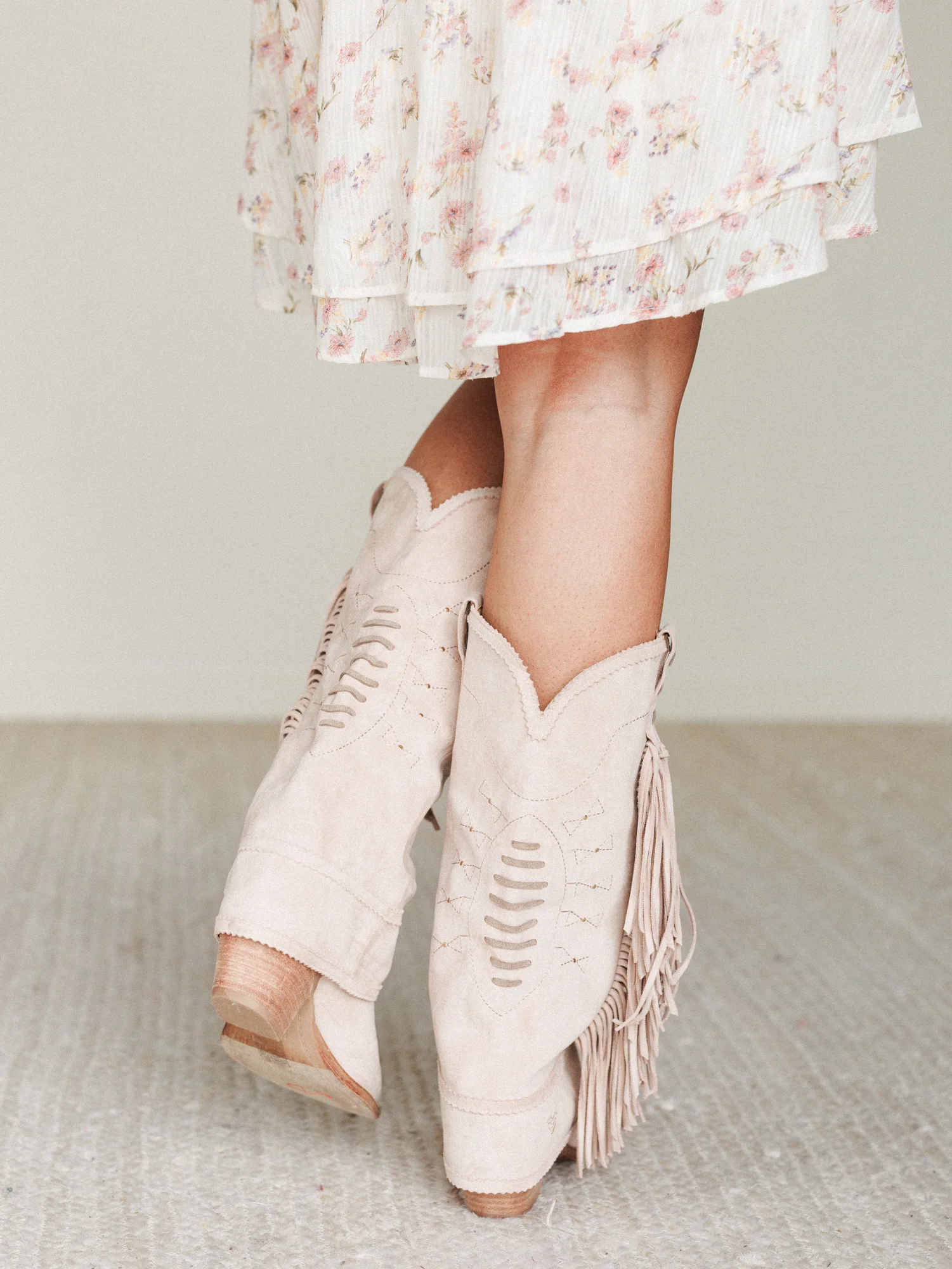 Bami Fringe Boot - Light Pink - Image 3