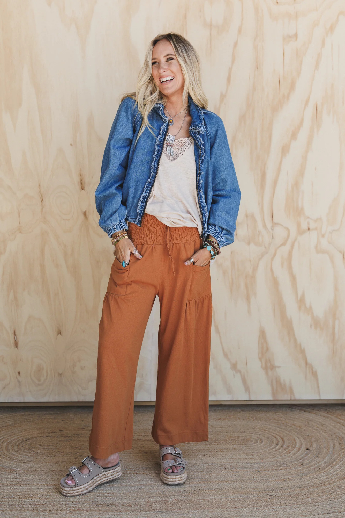 Ruffles And Thrills Denim Jacket - Denim - Image 4