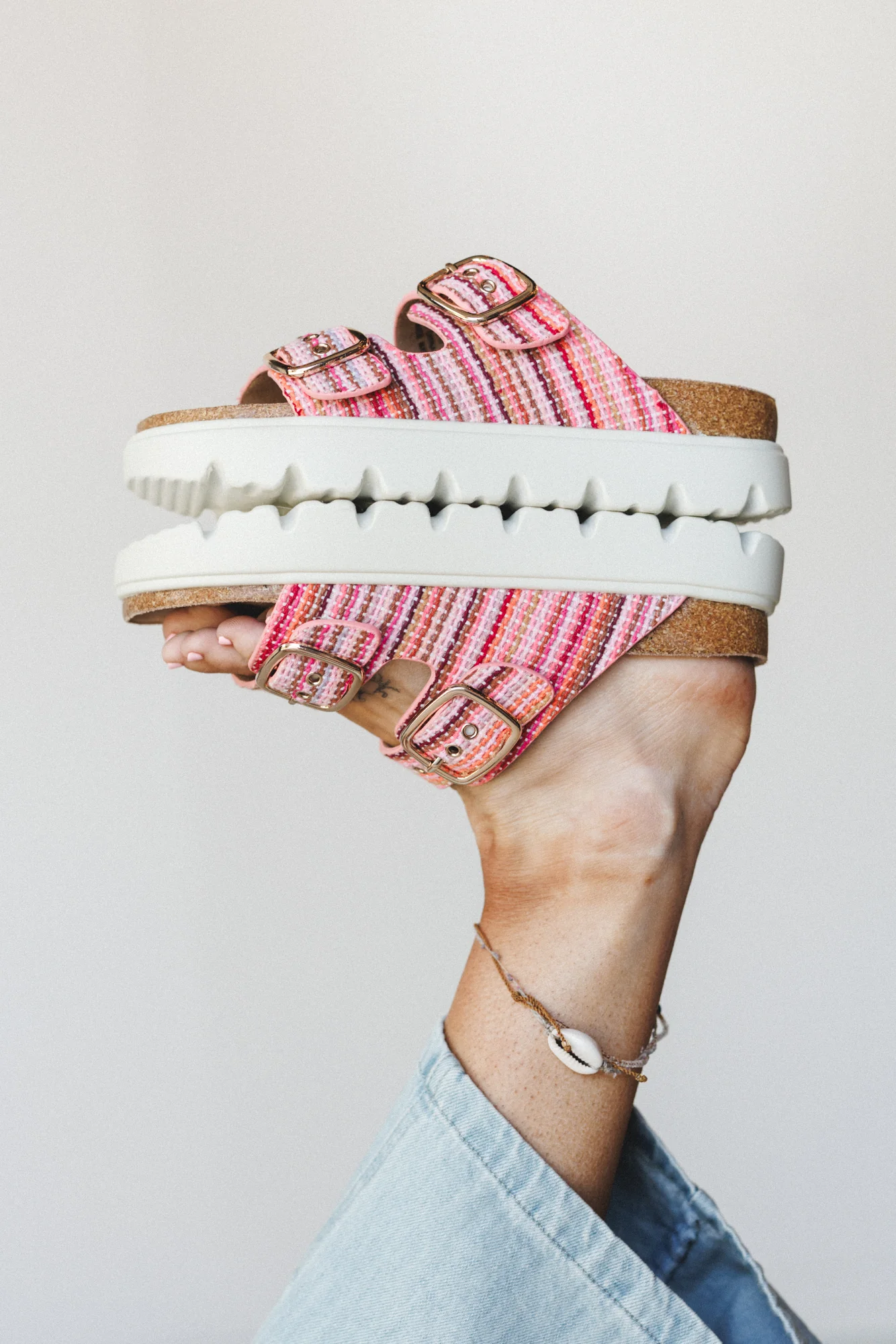 Rumor Has It Sandals - Pink Multi